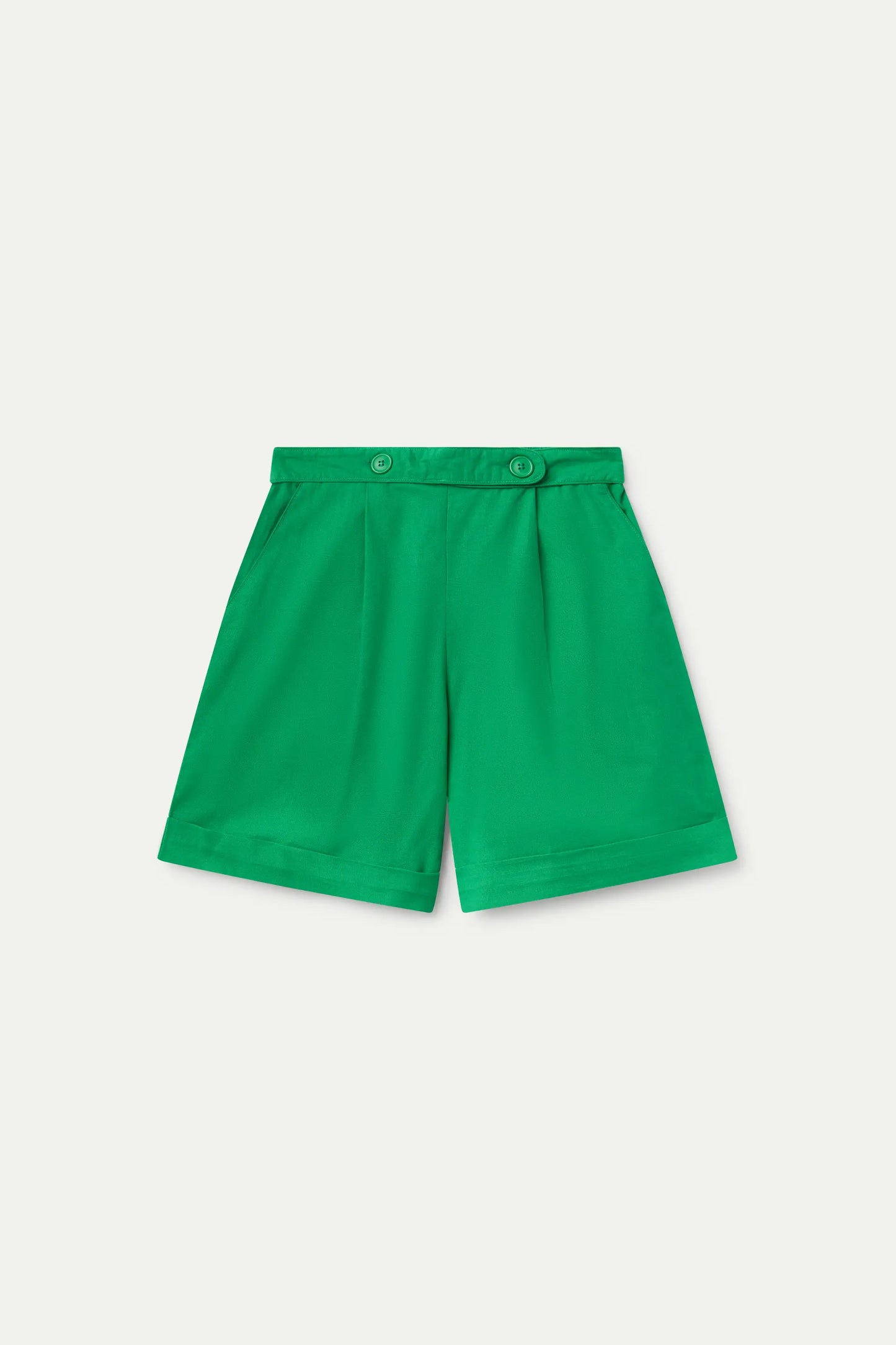 Shorts botones verde