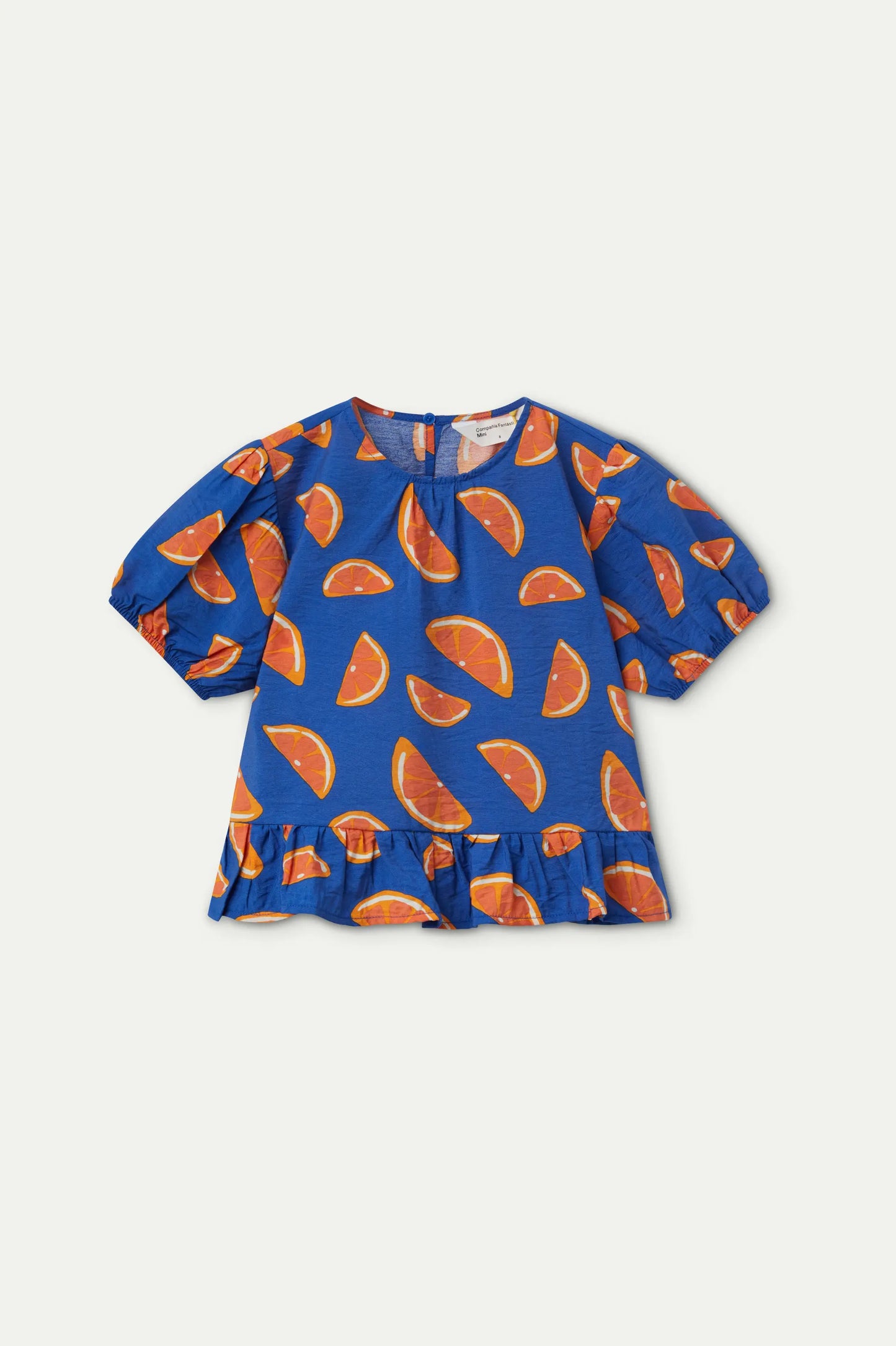 Grapefruit print girl's top