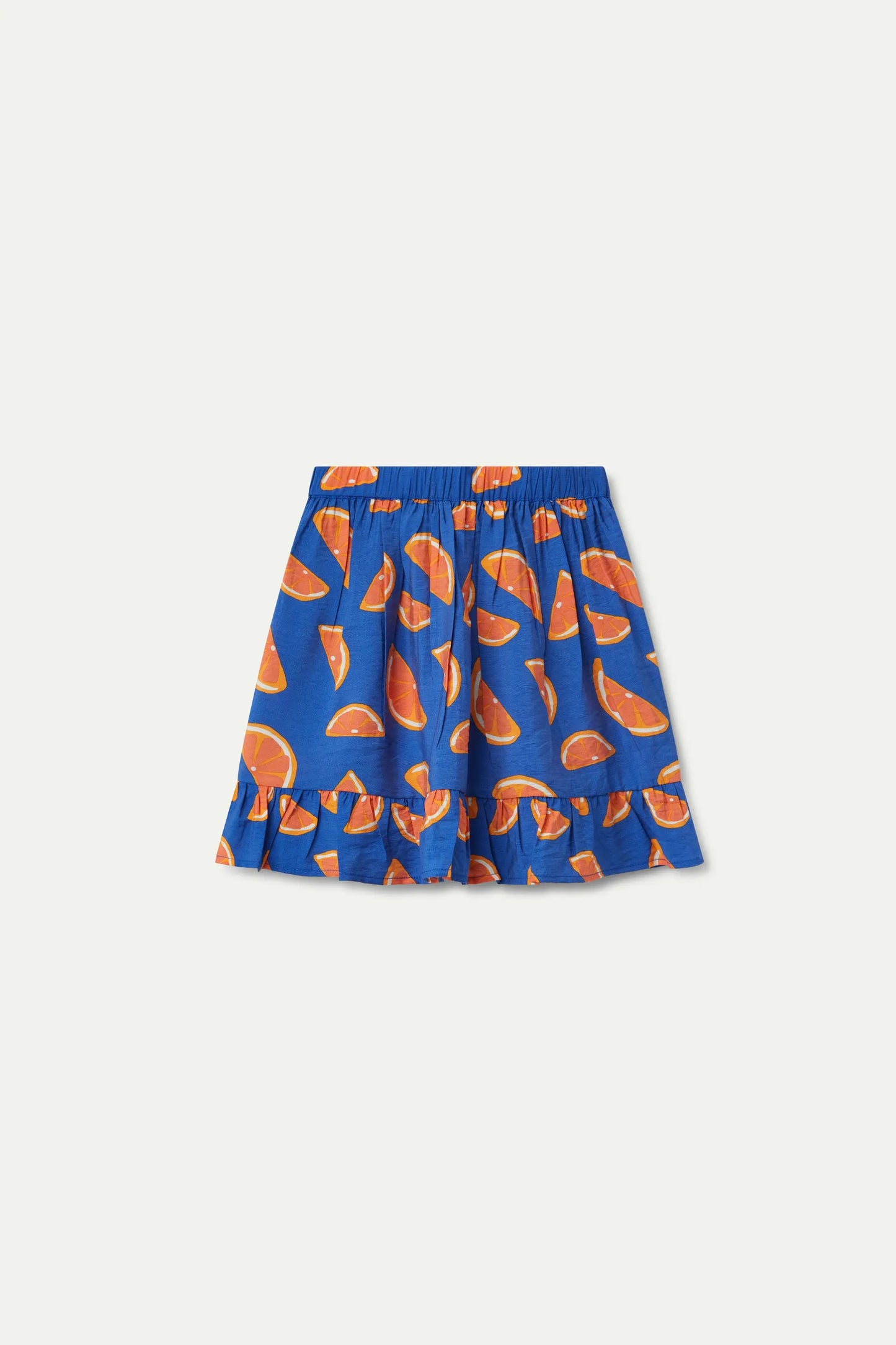 Short skirt for girls with grapefruit print