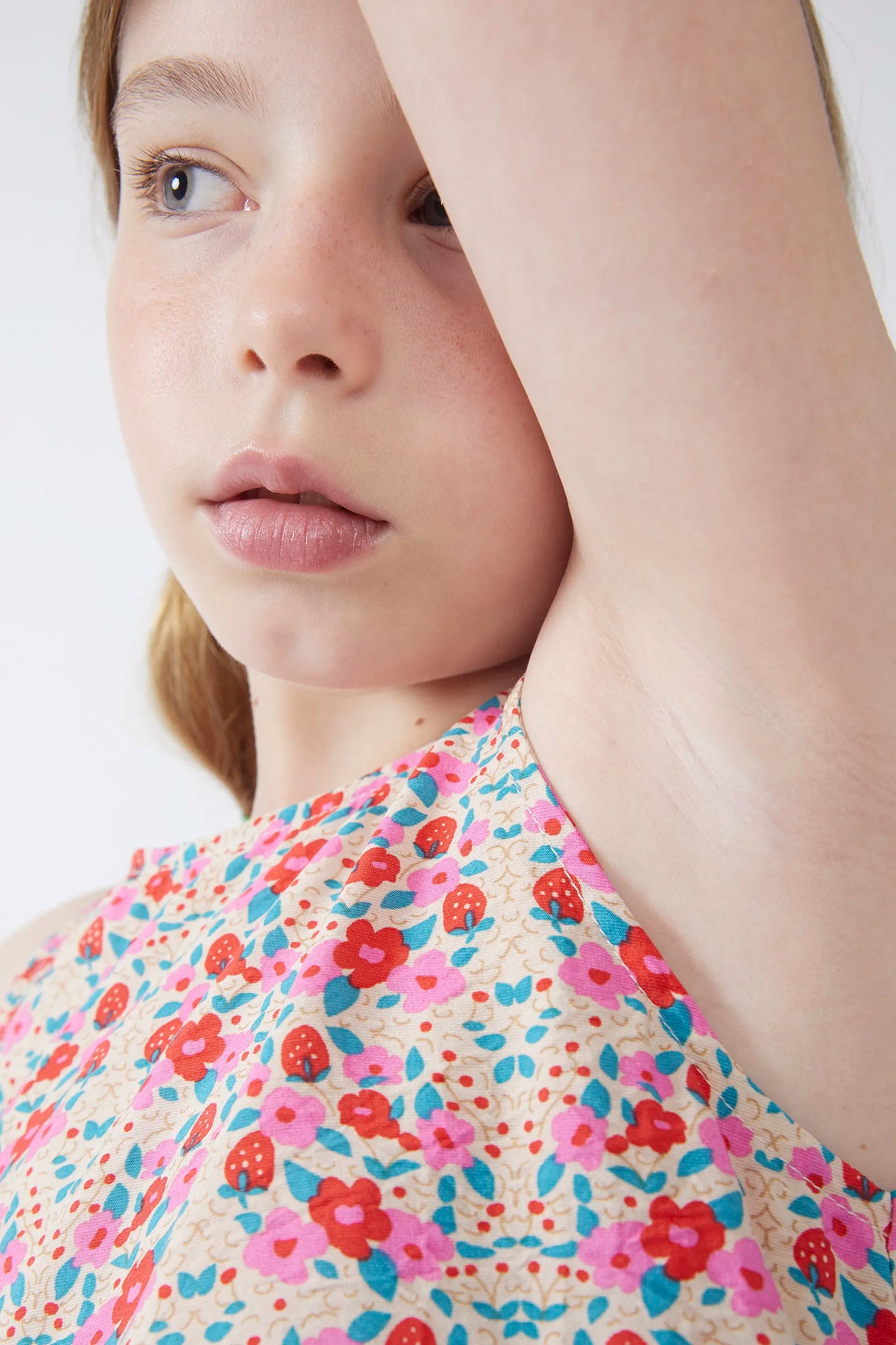 Vestido corto de niña estampado Sugar