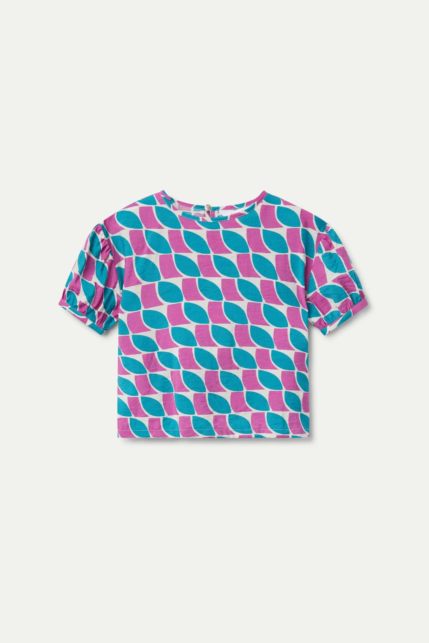 Girl's feather print top