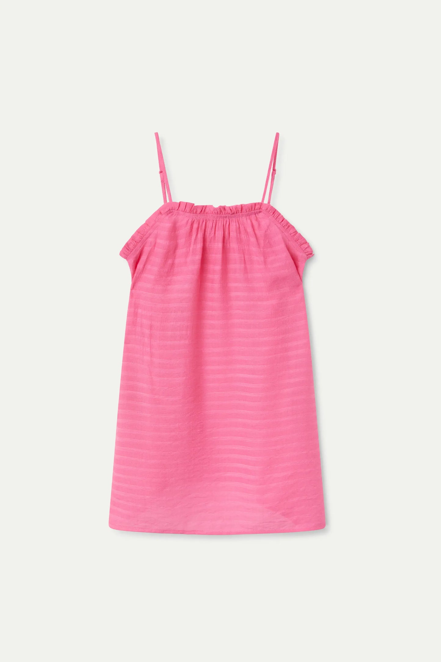 Vestido corto de niña tirantes rosa