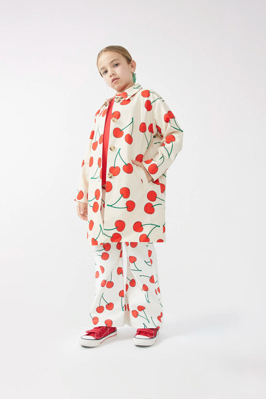 Gabardina unisex estampado cerezas