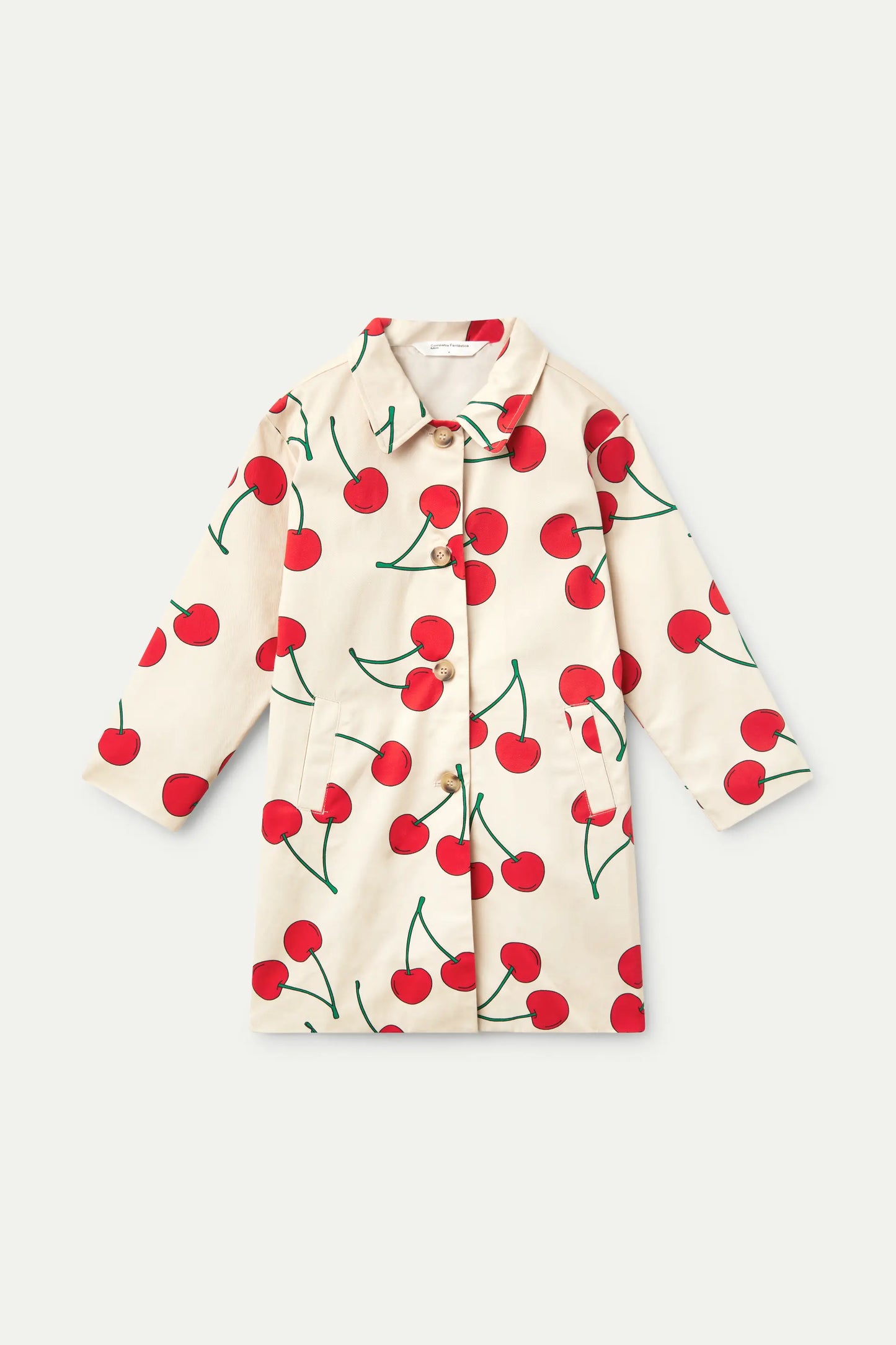 Gabardina unisex estampado cerezas