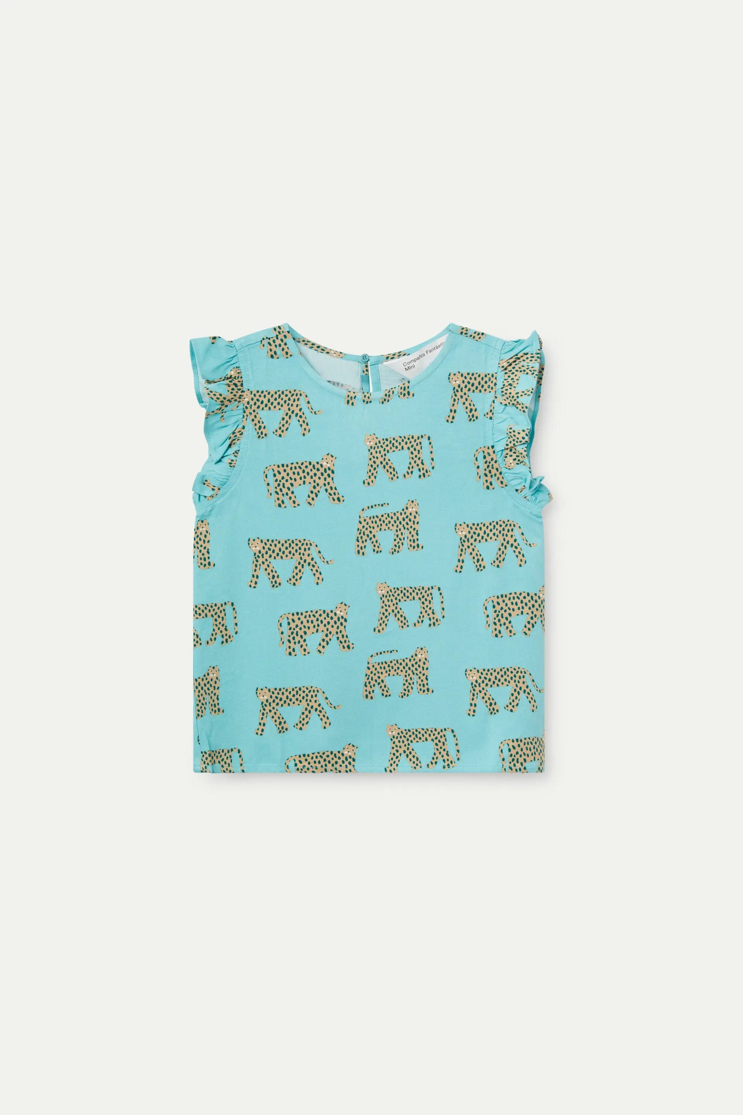 Jaguar print girl's top