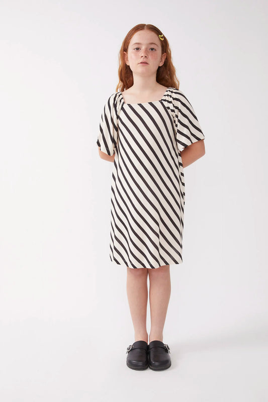 Short dress for girls with stripes Piano