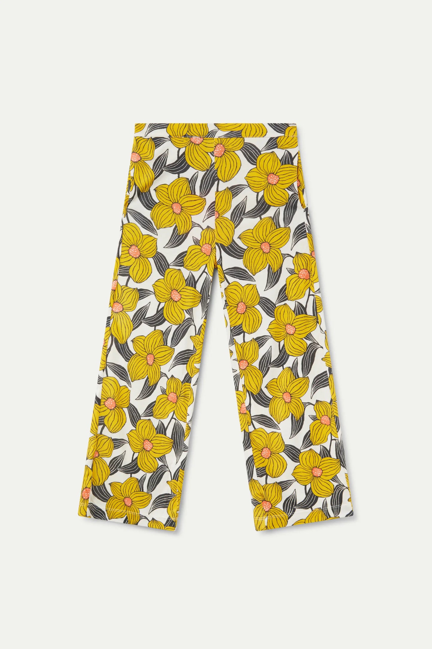 Pantalón de niña con estampado floral Narciso