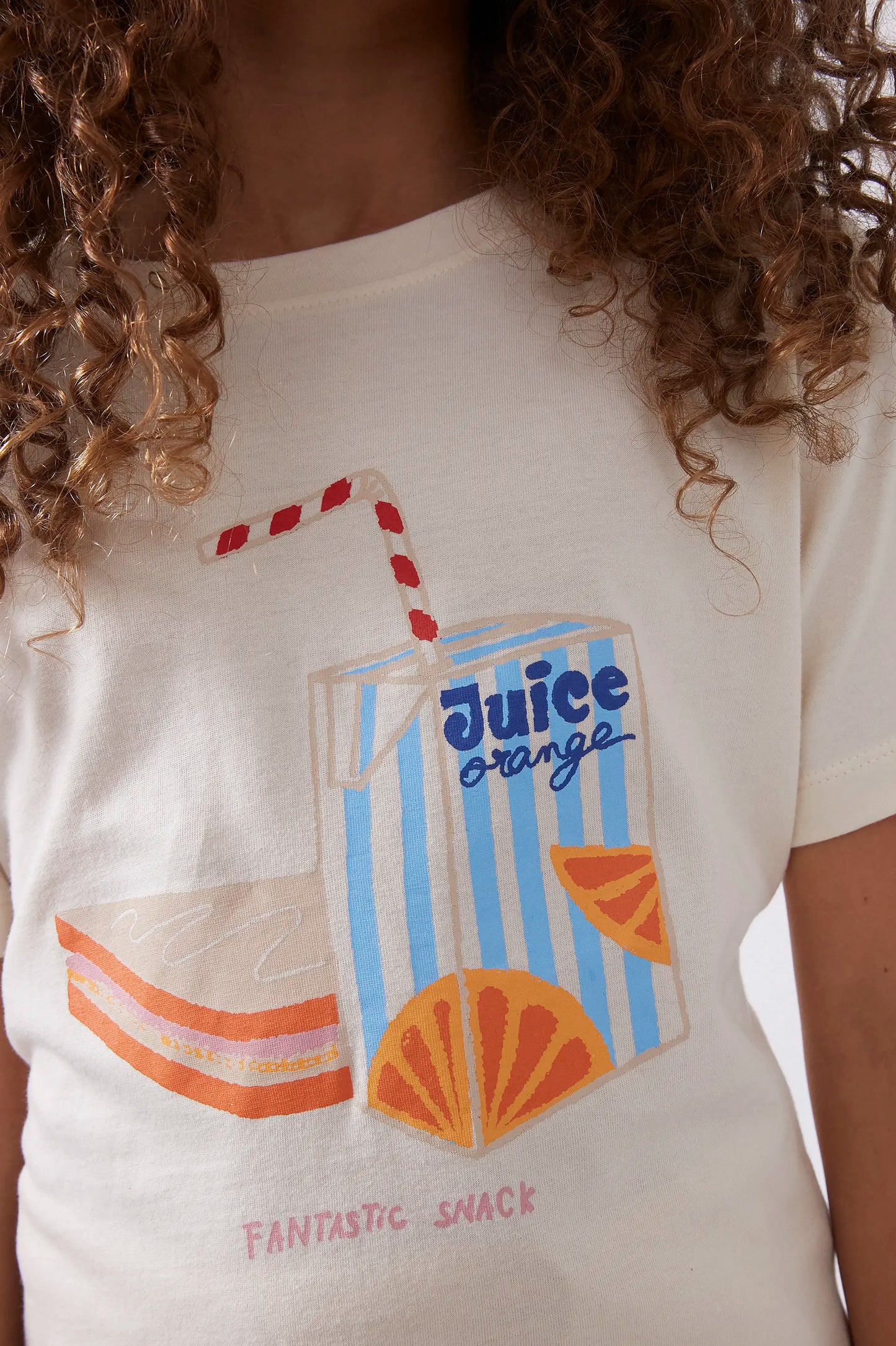 Unisex snack print t-shirt