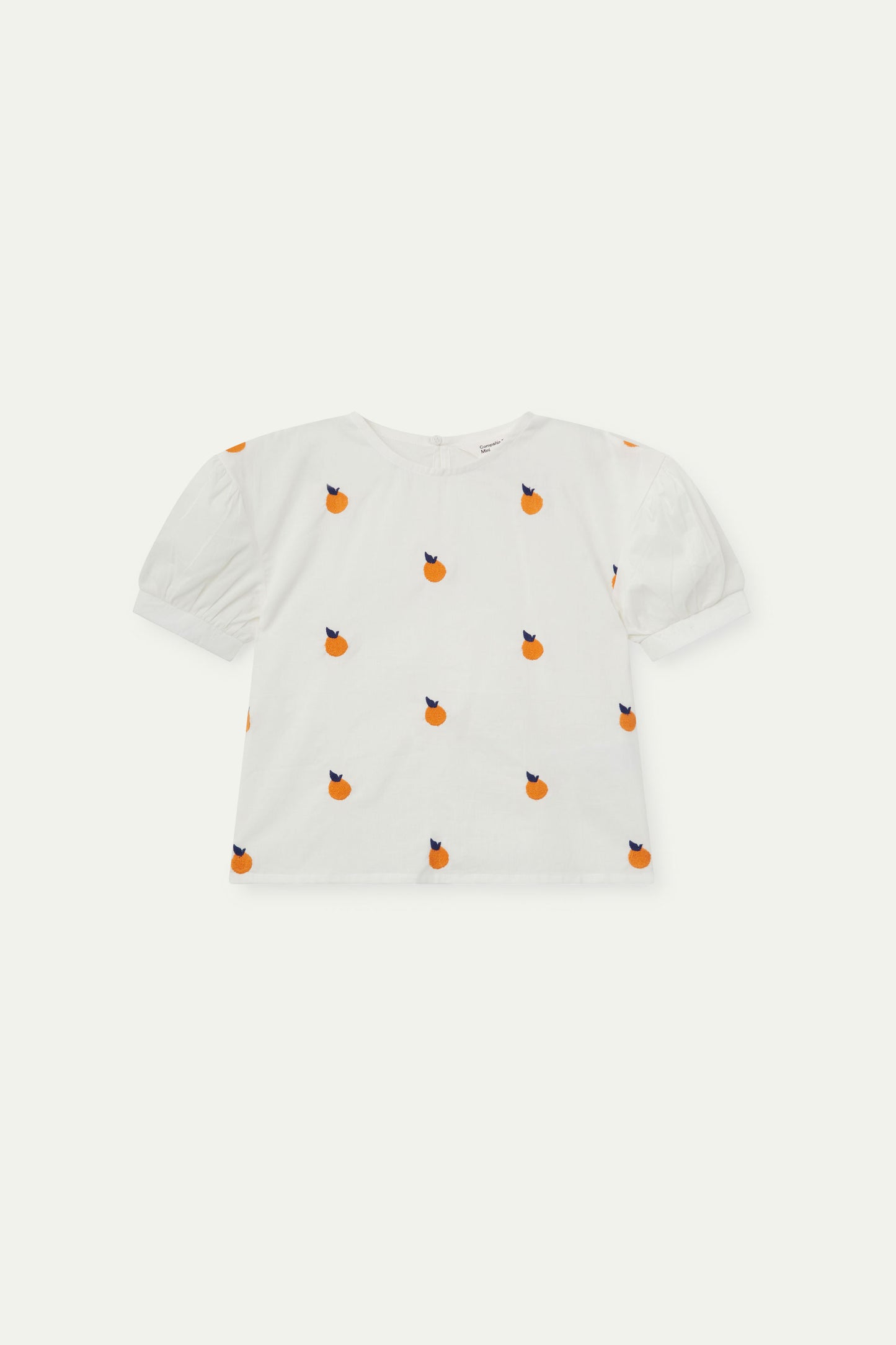 Girl's shirt with embroidered grapefruits