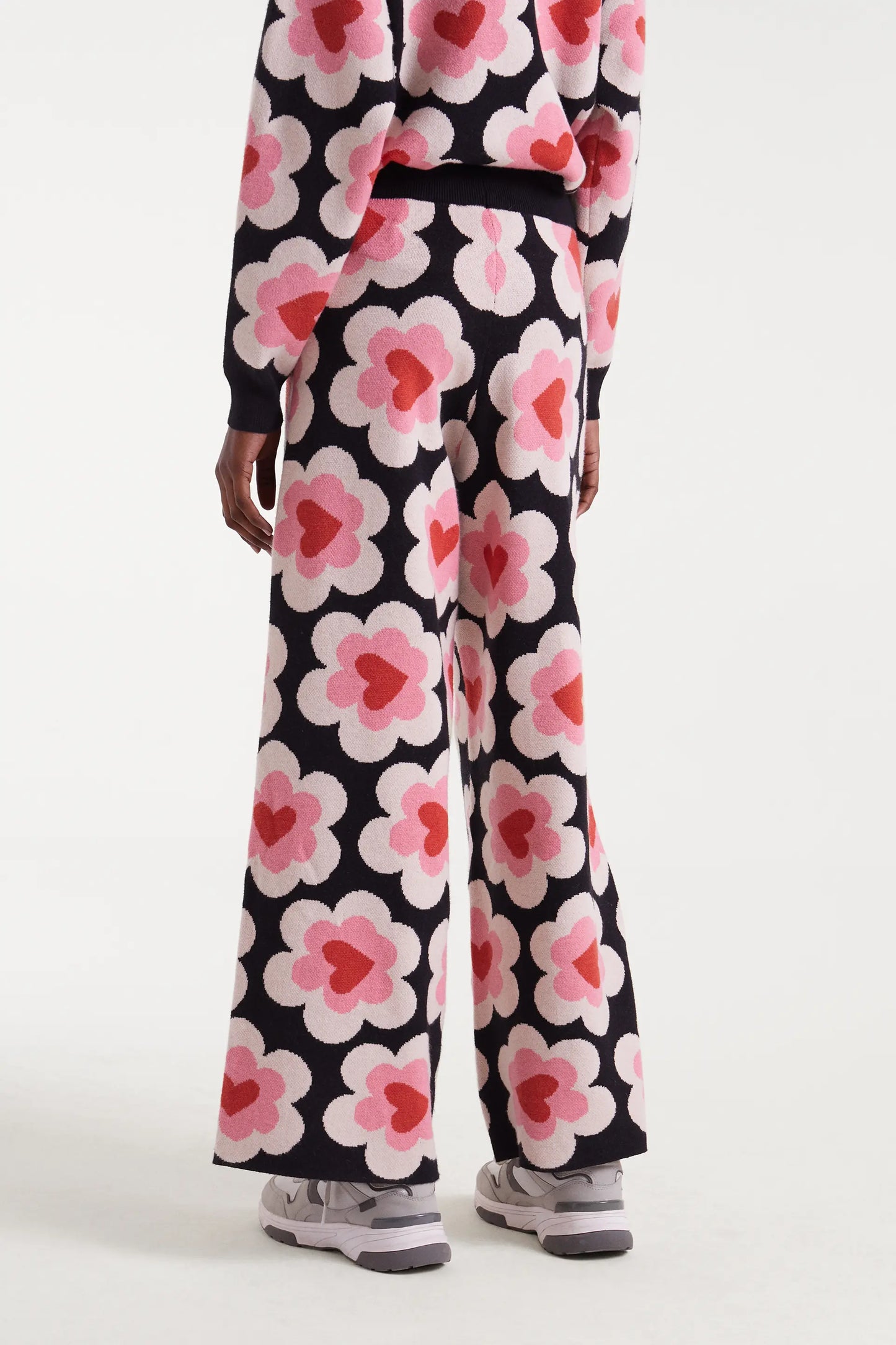 Pantaloni in maglia jacquard con stampa SweetHeart