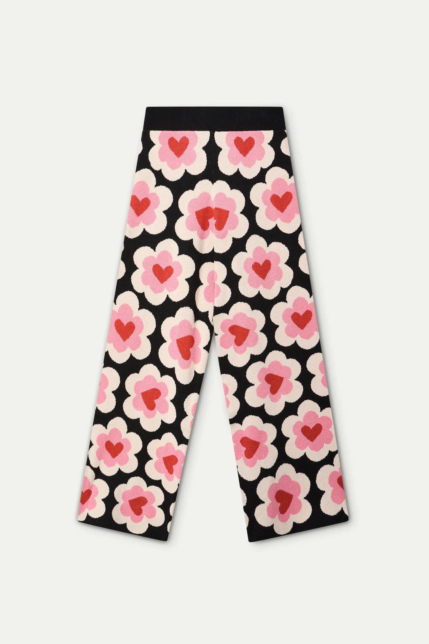 Pantaloni in maglia jacquard con stampa SweetHeart