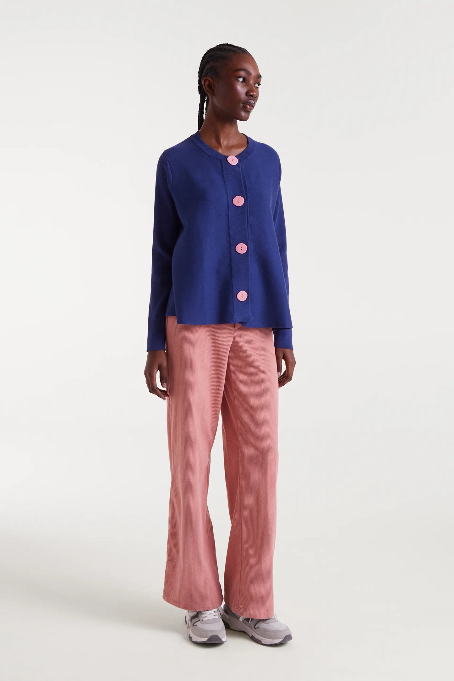 Cárdigan de punto envasé navy blue