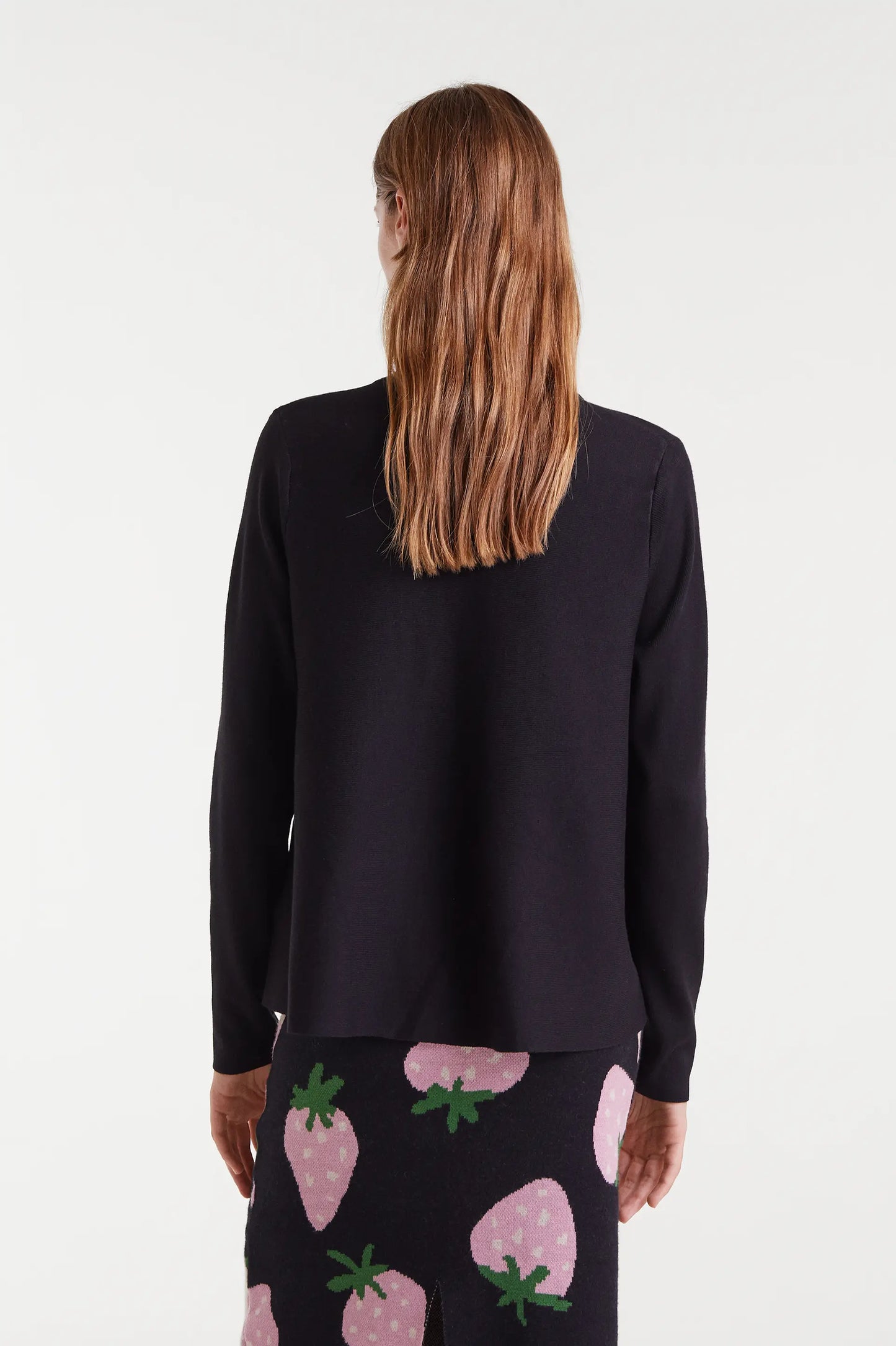 Cárdigan de punto negro