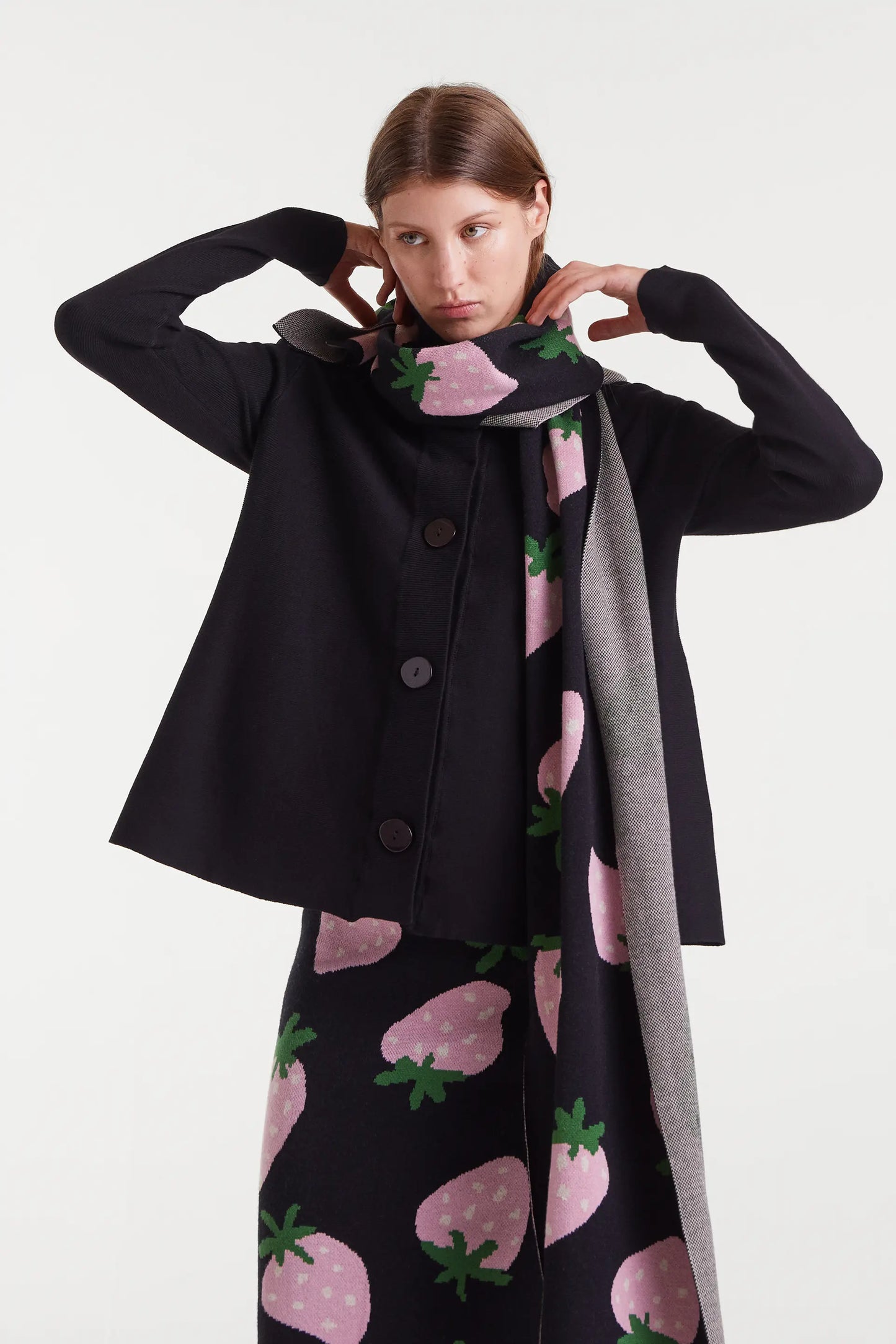 Cárdigan de punto negro