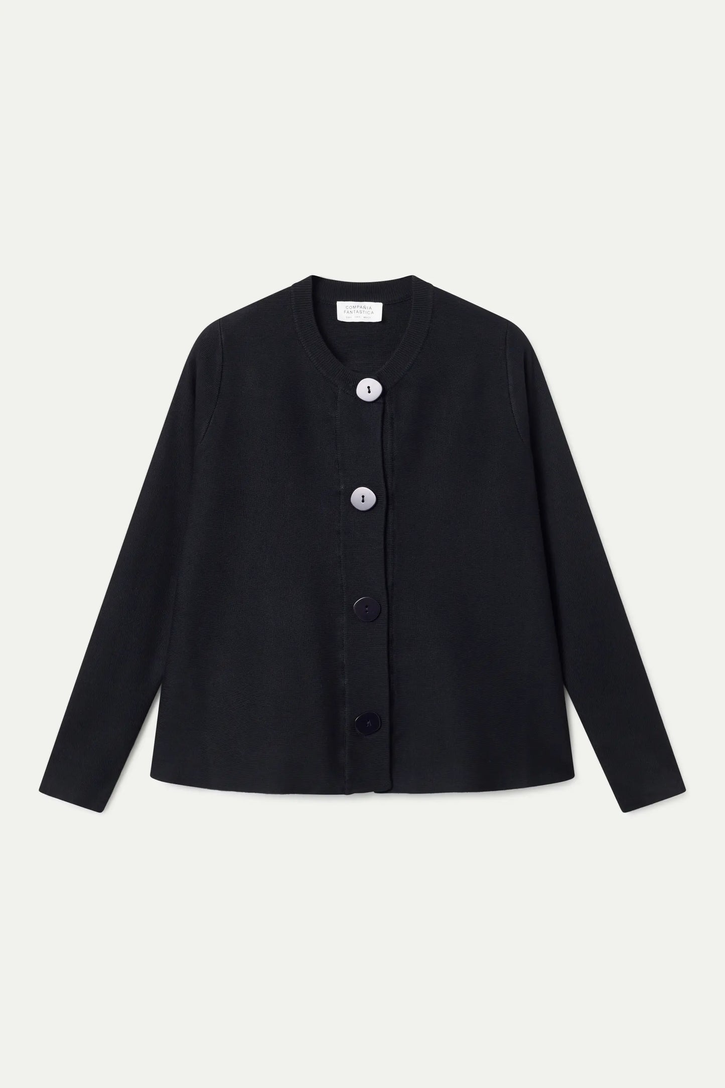 Cárdigan de punto negro