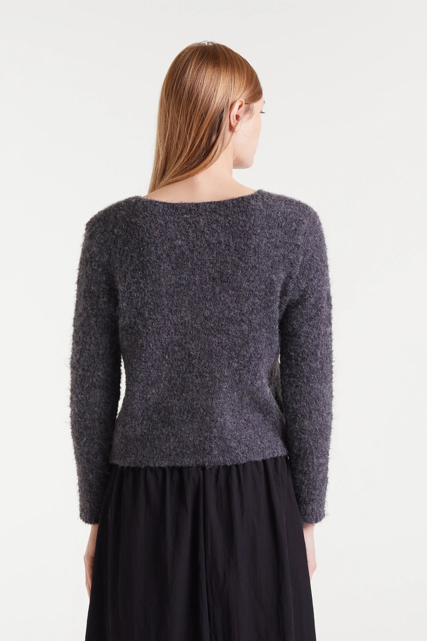 Jersey punto con textura gris