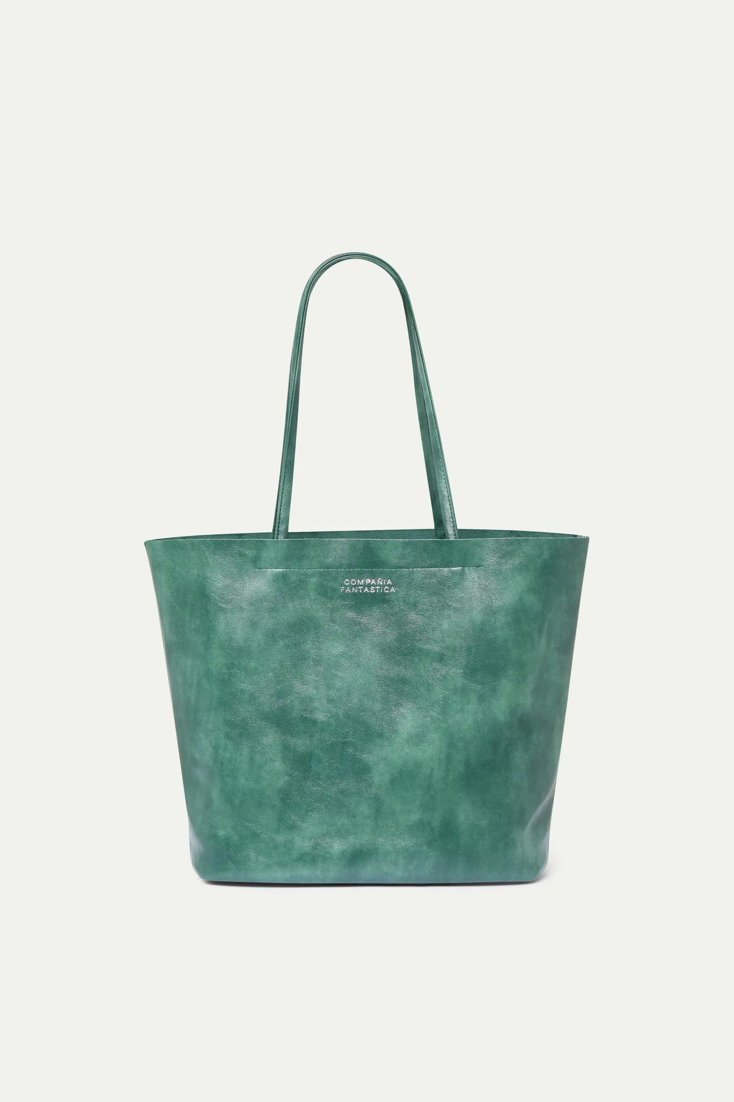 Bolsa de hombro cuero sintético verde