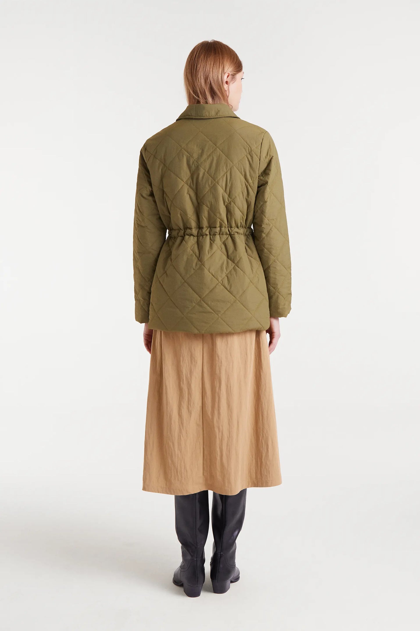 Cappotto verde corto