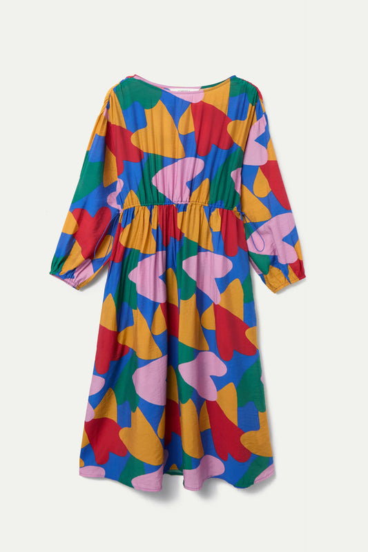 Vestido midi con estampado Cupido