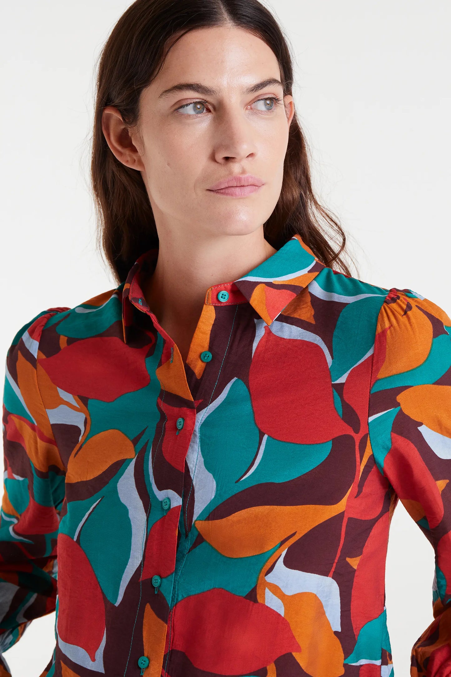 Camisa crepé ligero con estampado Ponziana