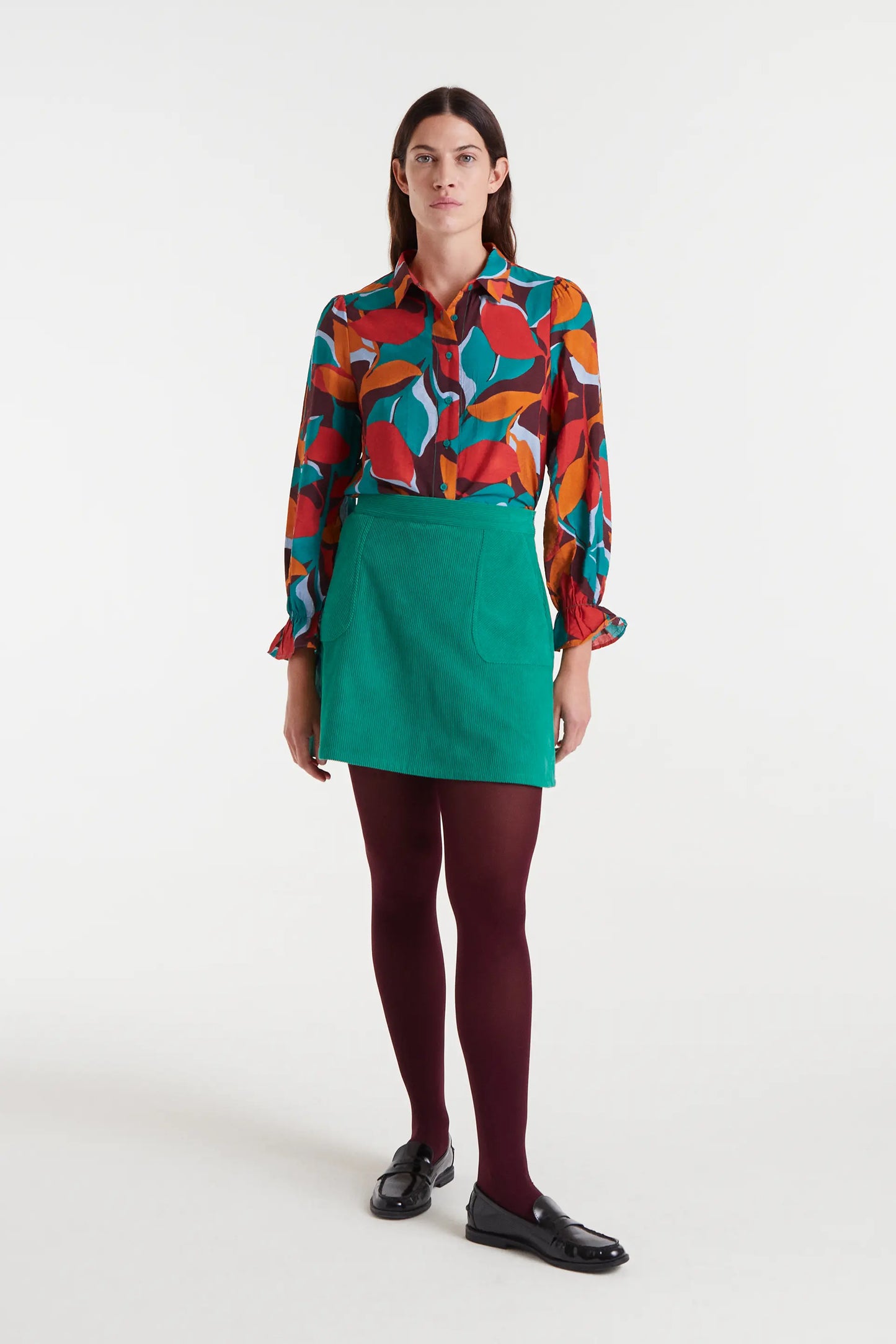 Camisa crepé ligero con estampado Ponziana