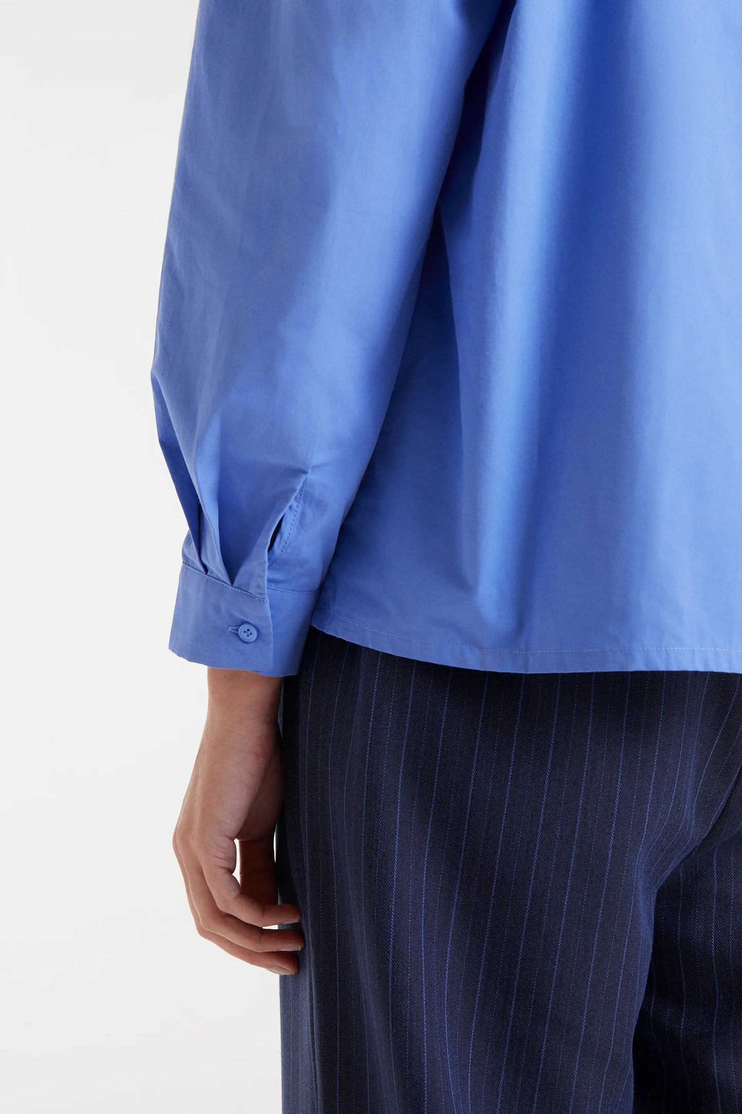 Camisa 100% algodón lazada azul