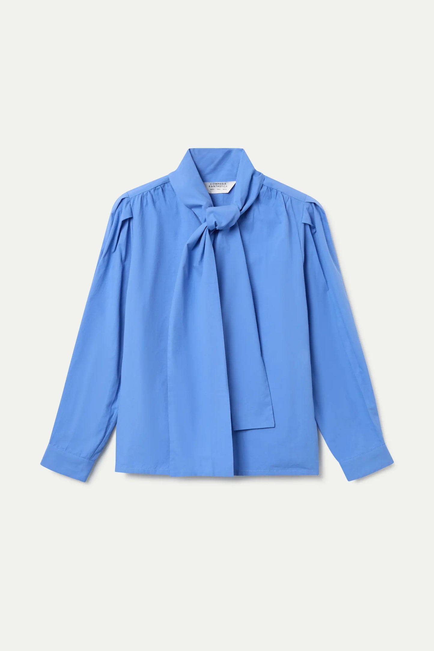 Camisa 100% algodón lazada azul