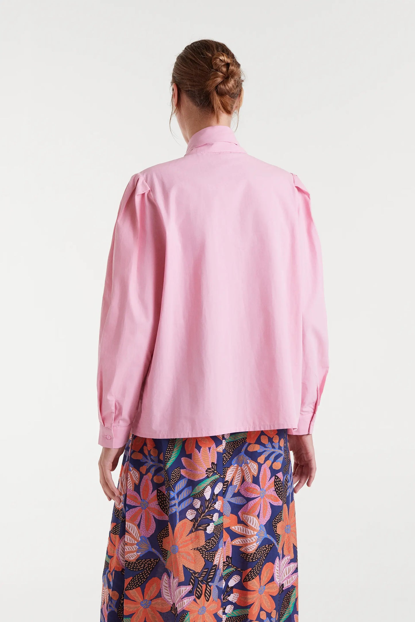 Camisa 100% algodón lazada rosa