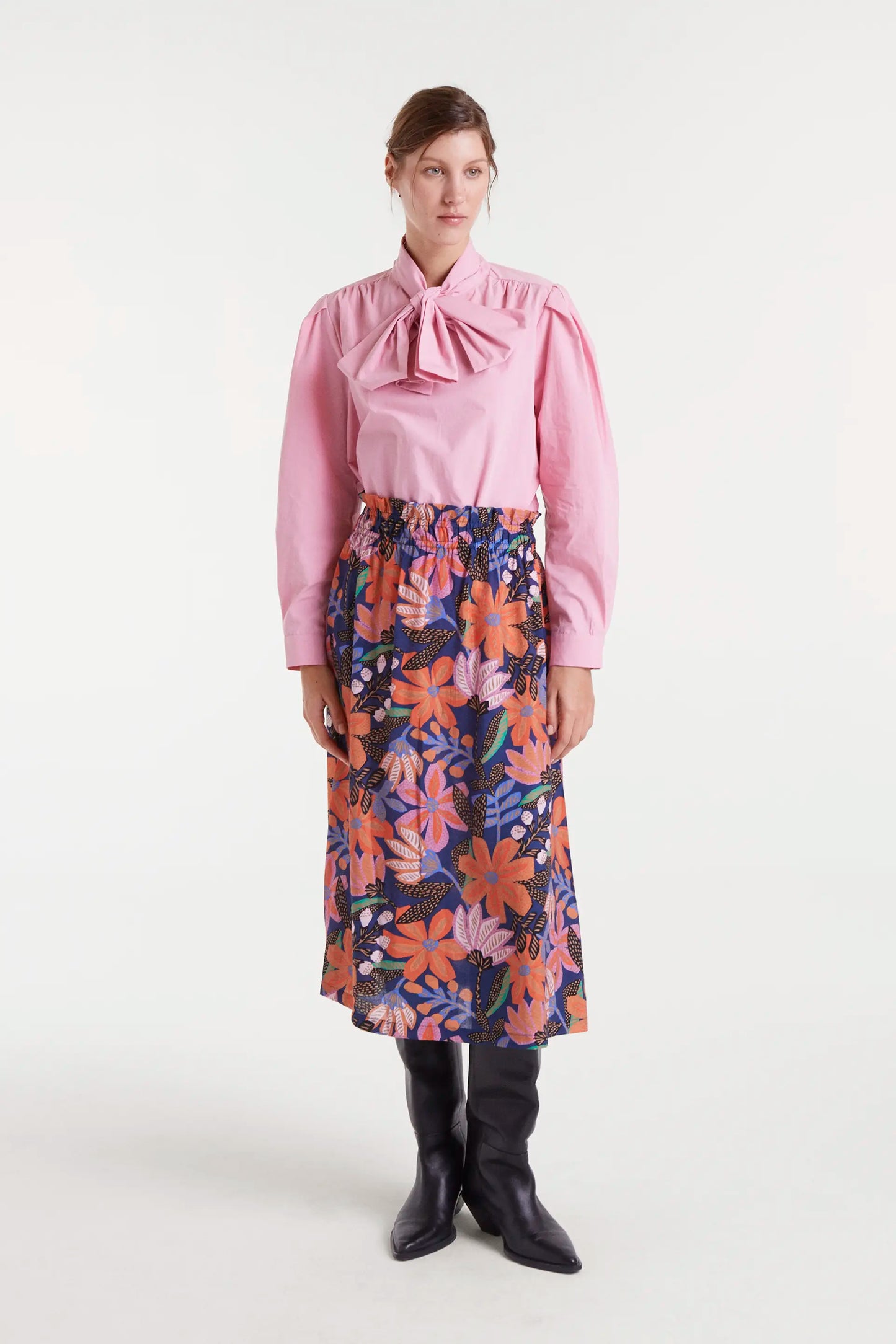 Camisa 100% algodón lazada rosa