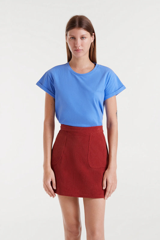 Camiseta 100% algodón azul