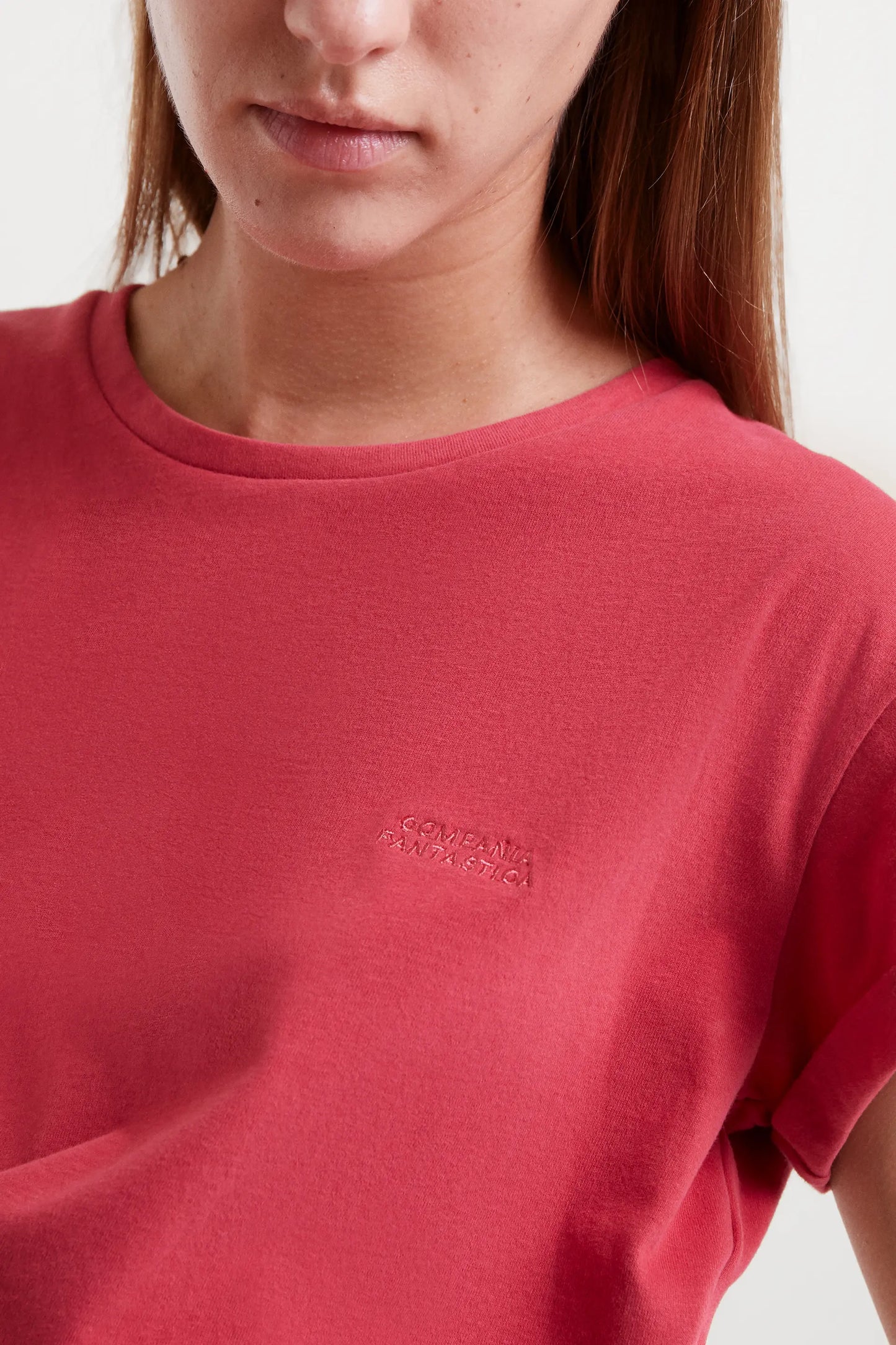 Camiseta 100% algodón rojo