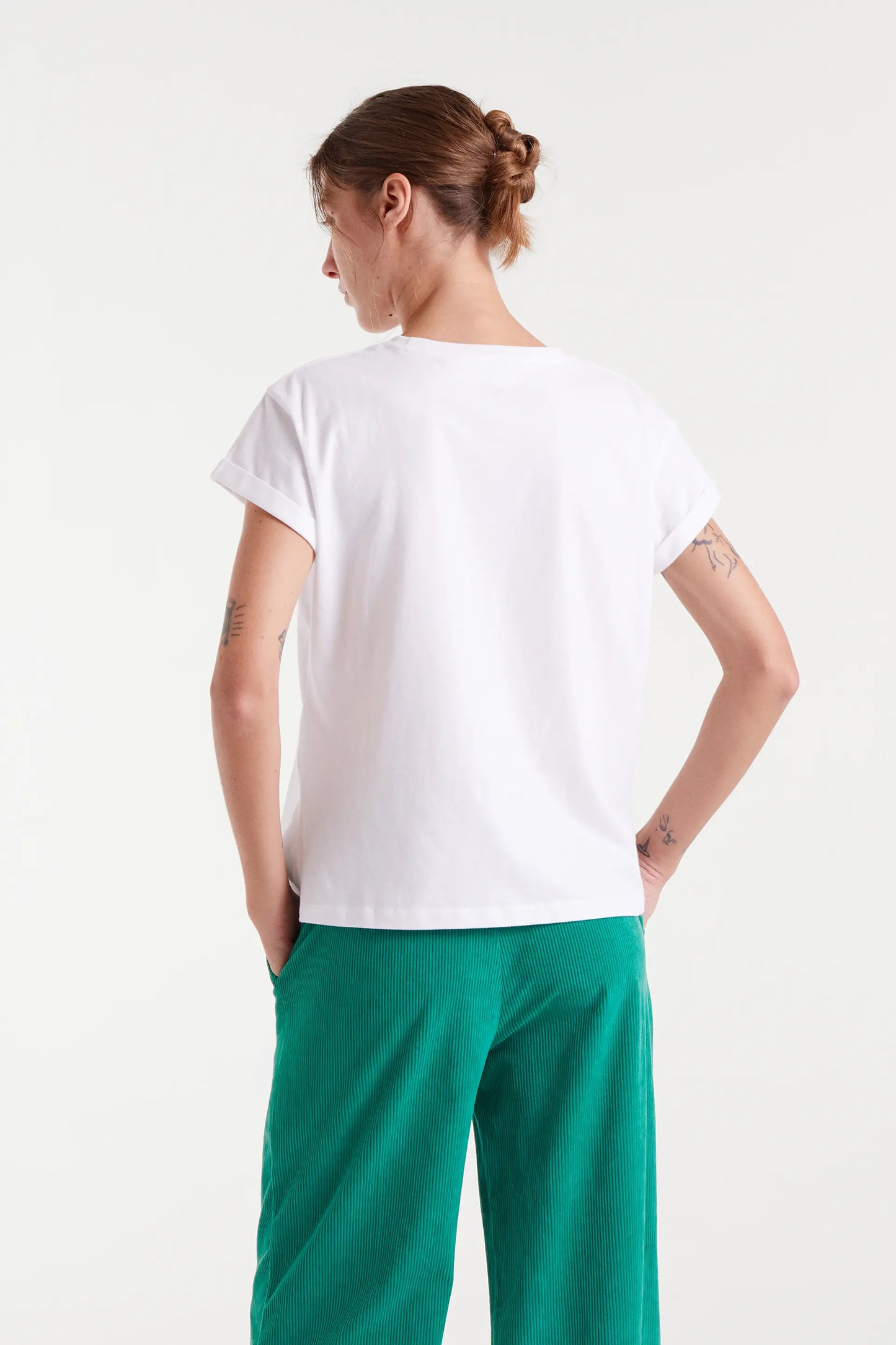 Camiseta 100% algodón blanco