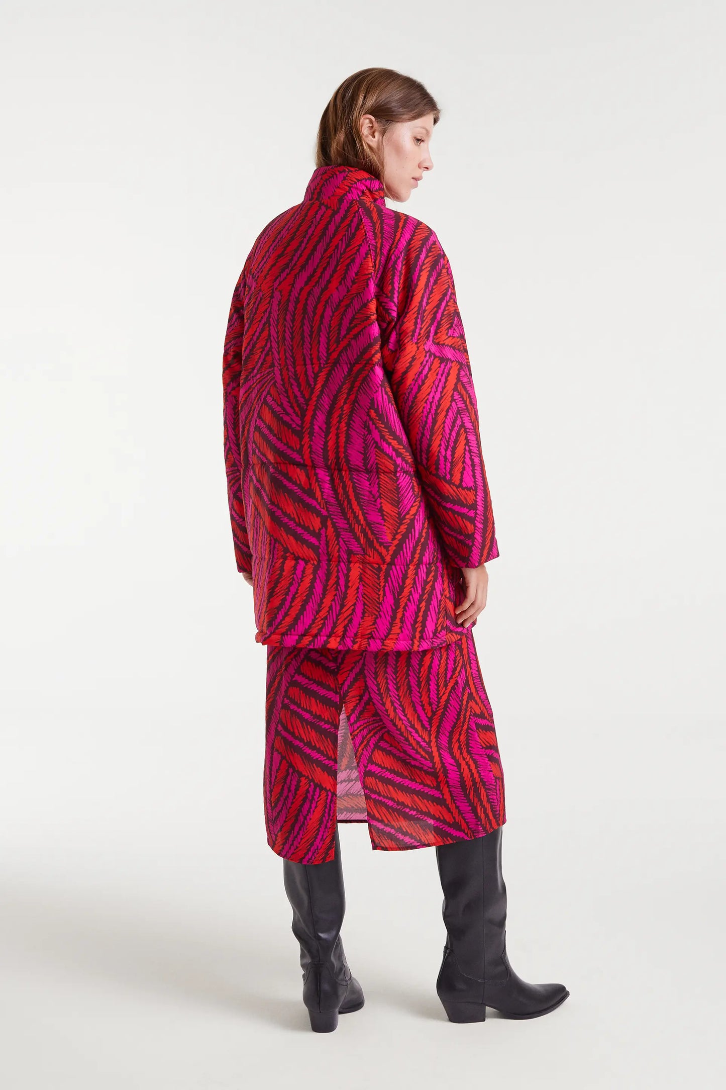 Cappotto con stampa Fedora