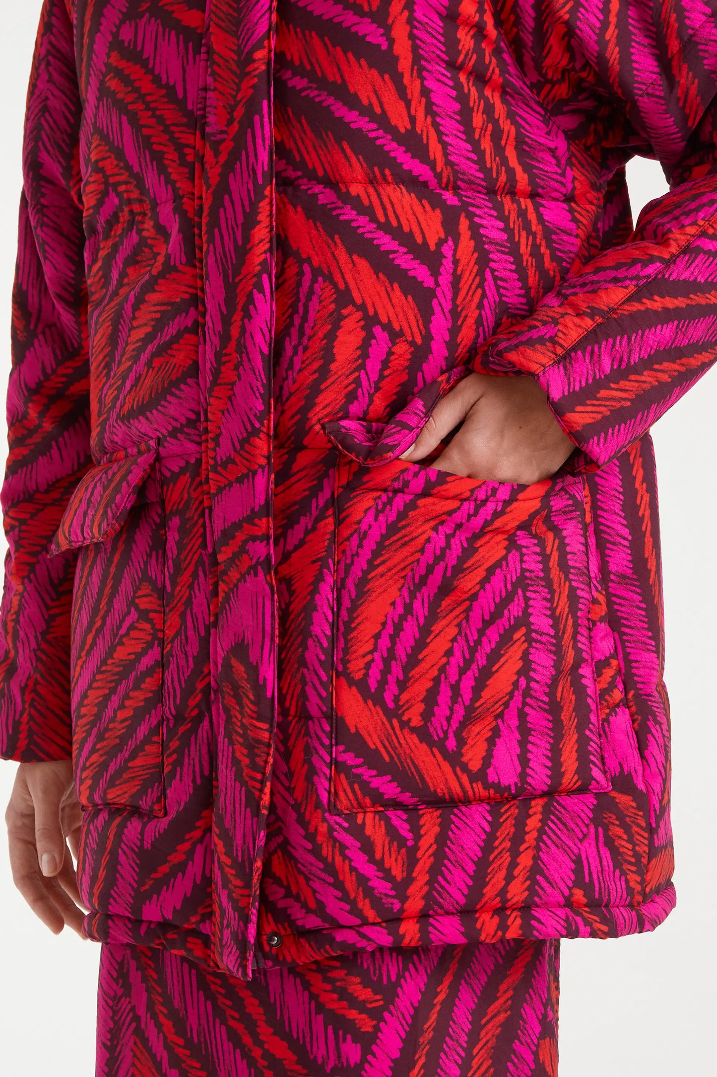 Cappotto con stampa Fedora