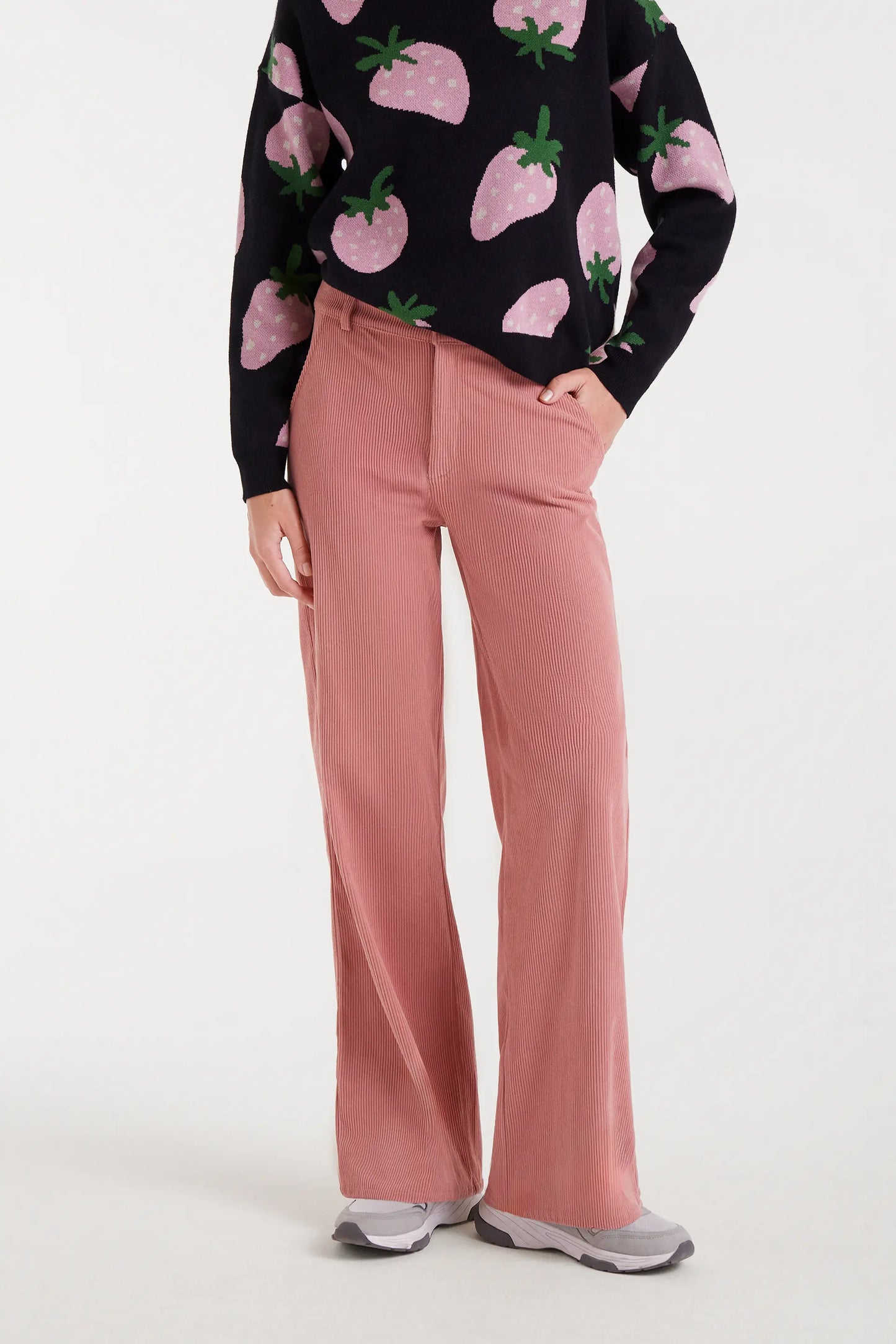 Pink corduroy pants