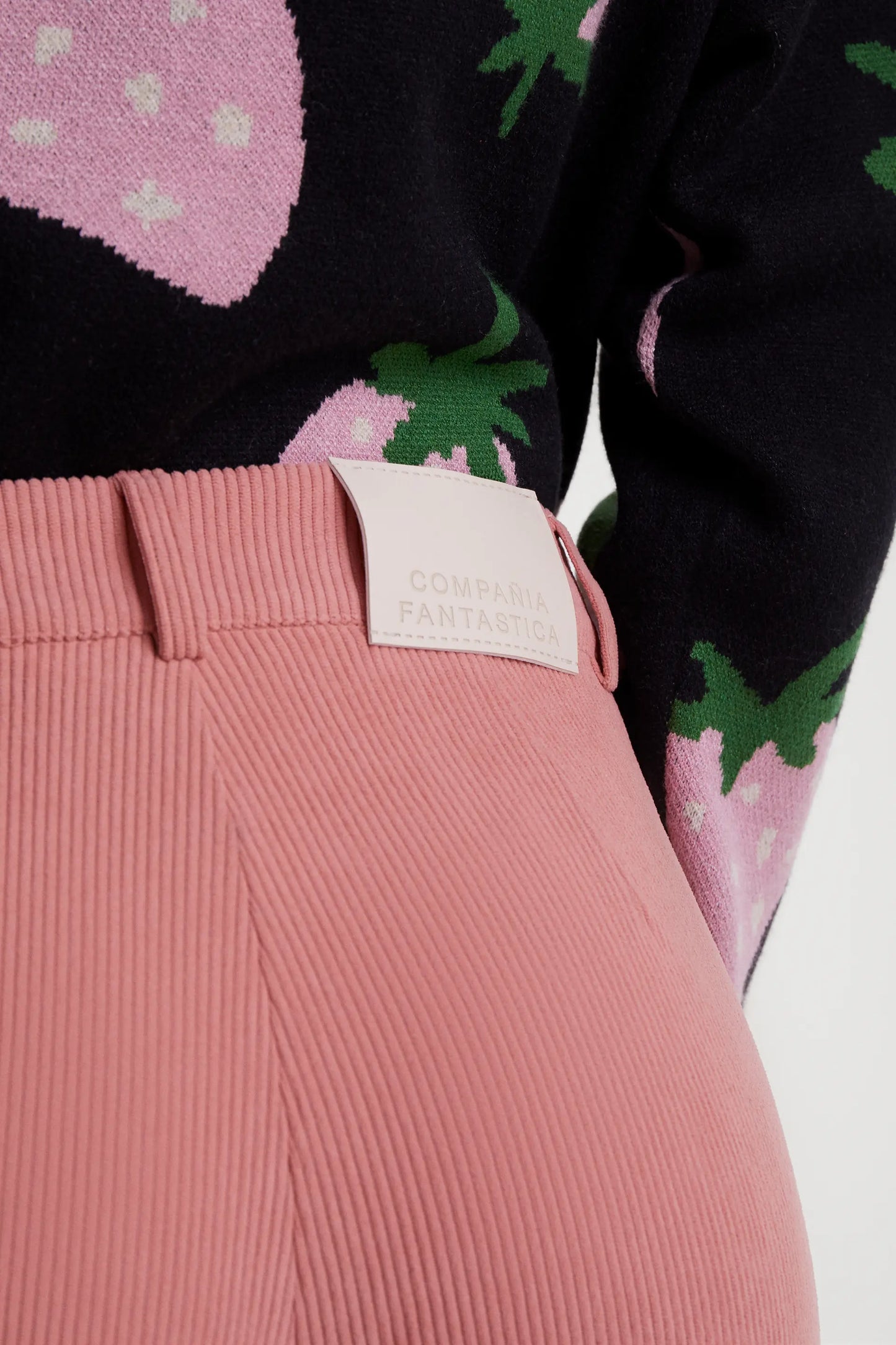 Pink corduroy pants