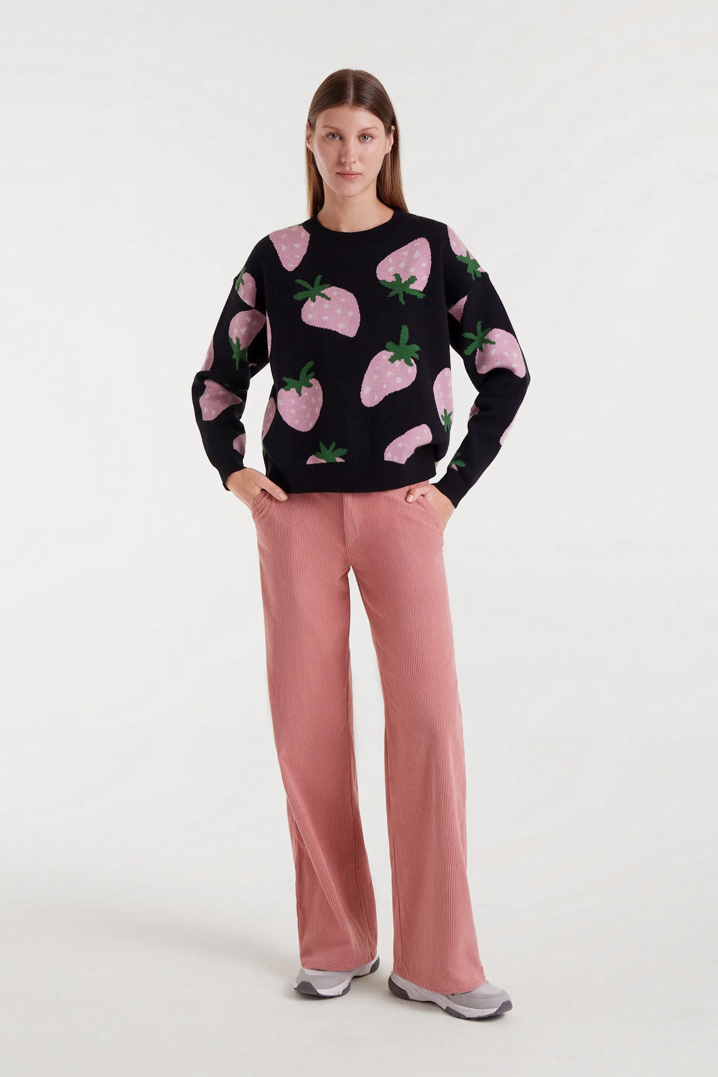 Pink corduroy pants