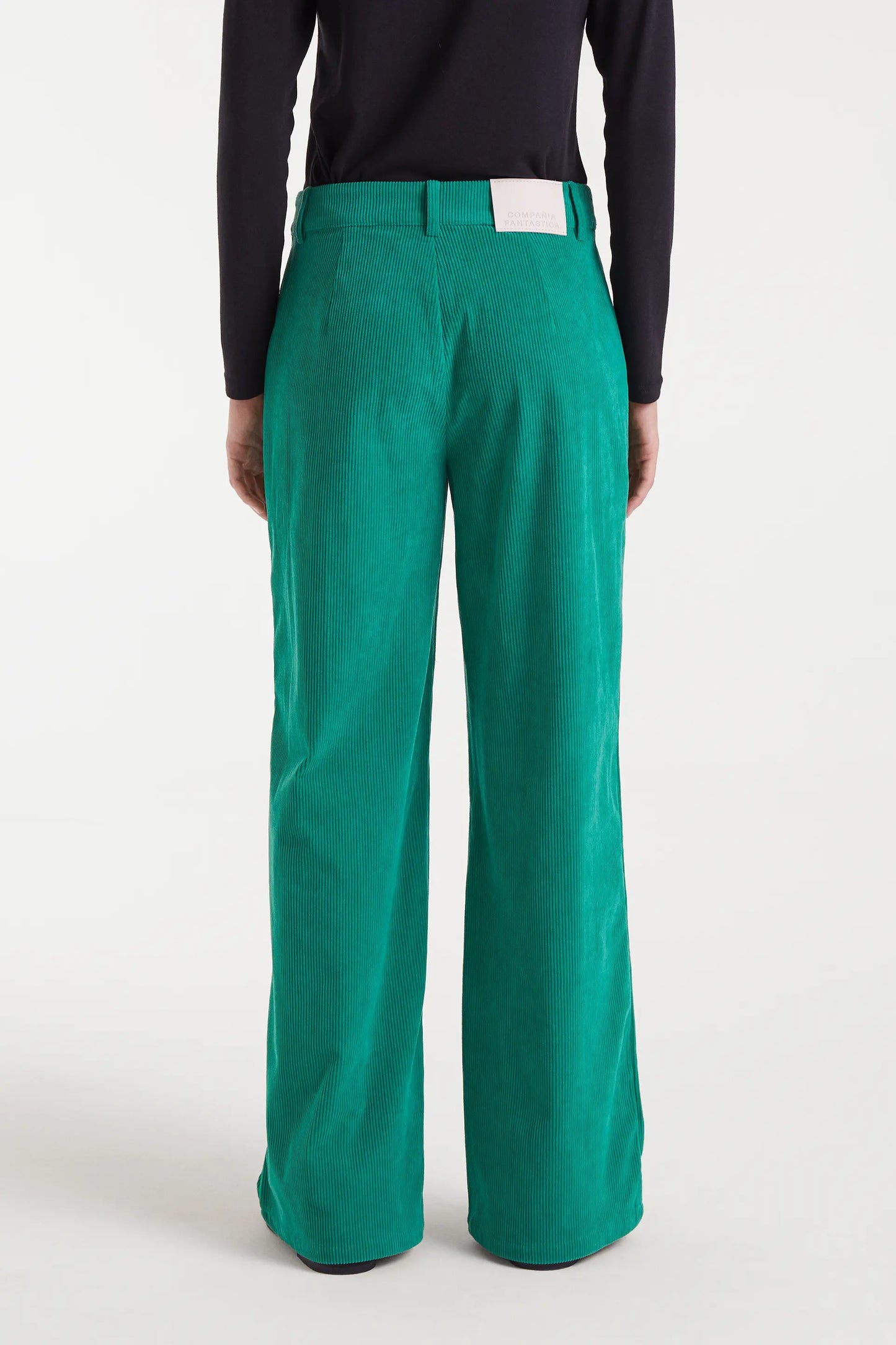 Green corduroy pants