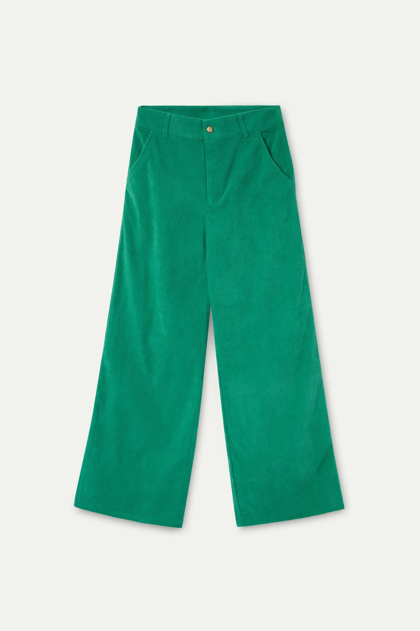 Green corduroy pants