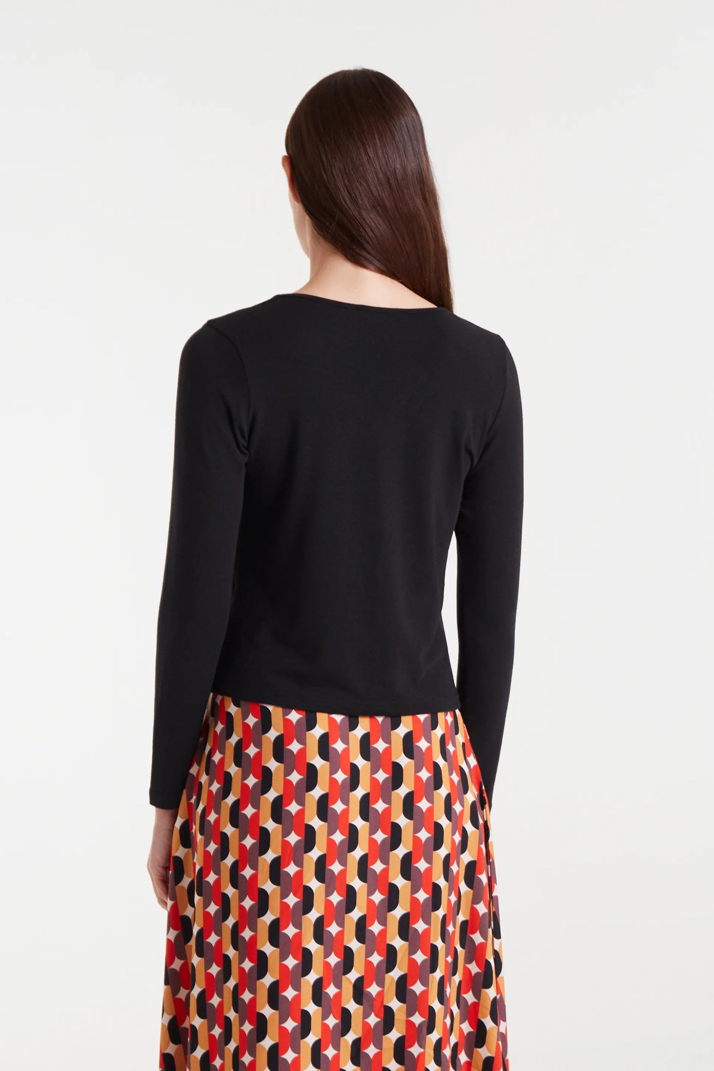 Camiseta anudada negra