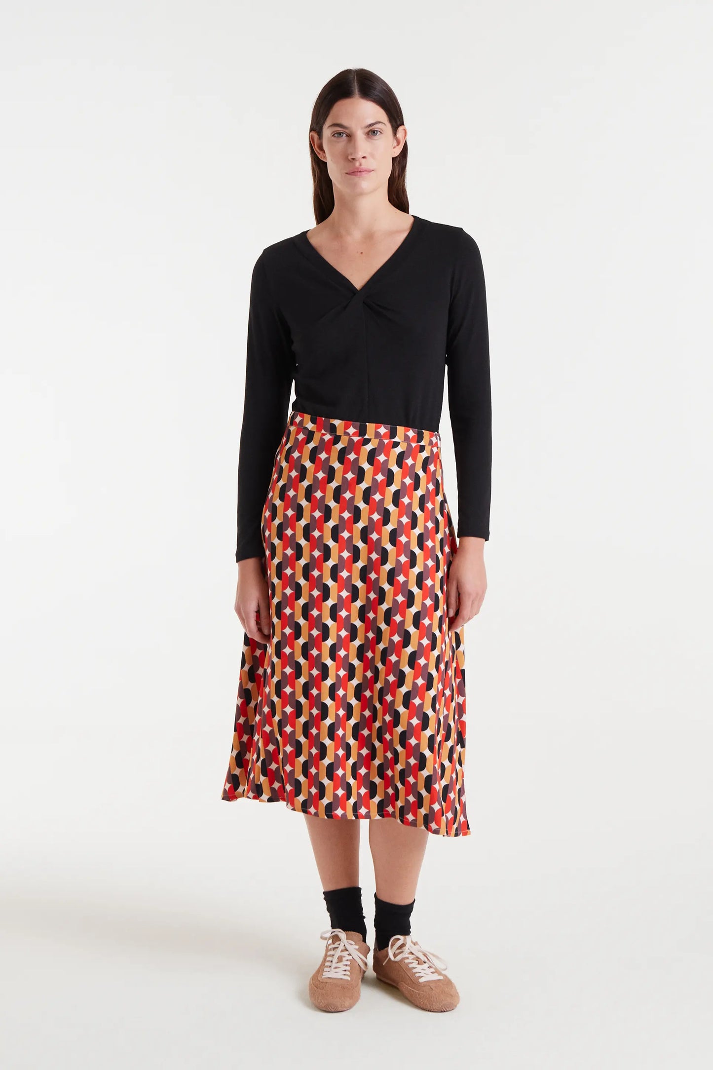 Camiseta anudada negra