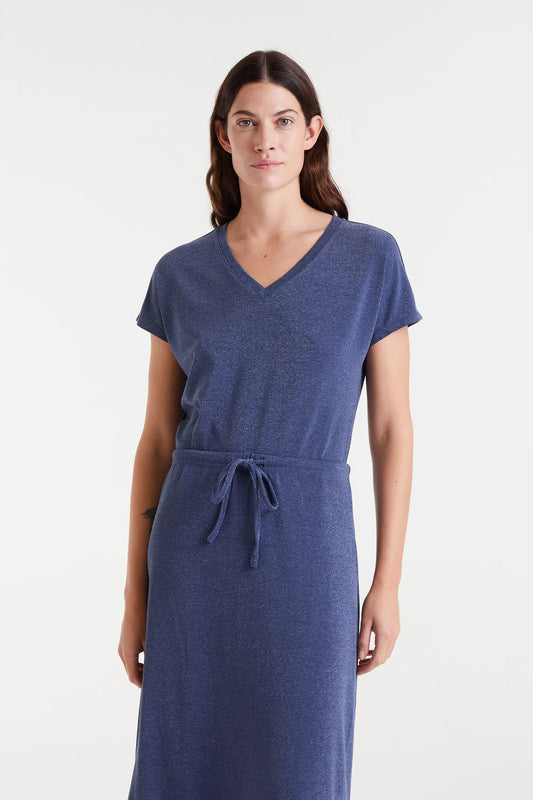 Camiseta cuello pico navy blue