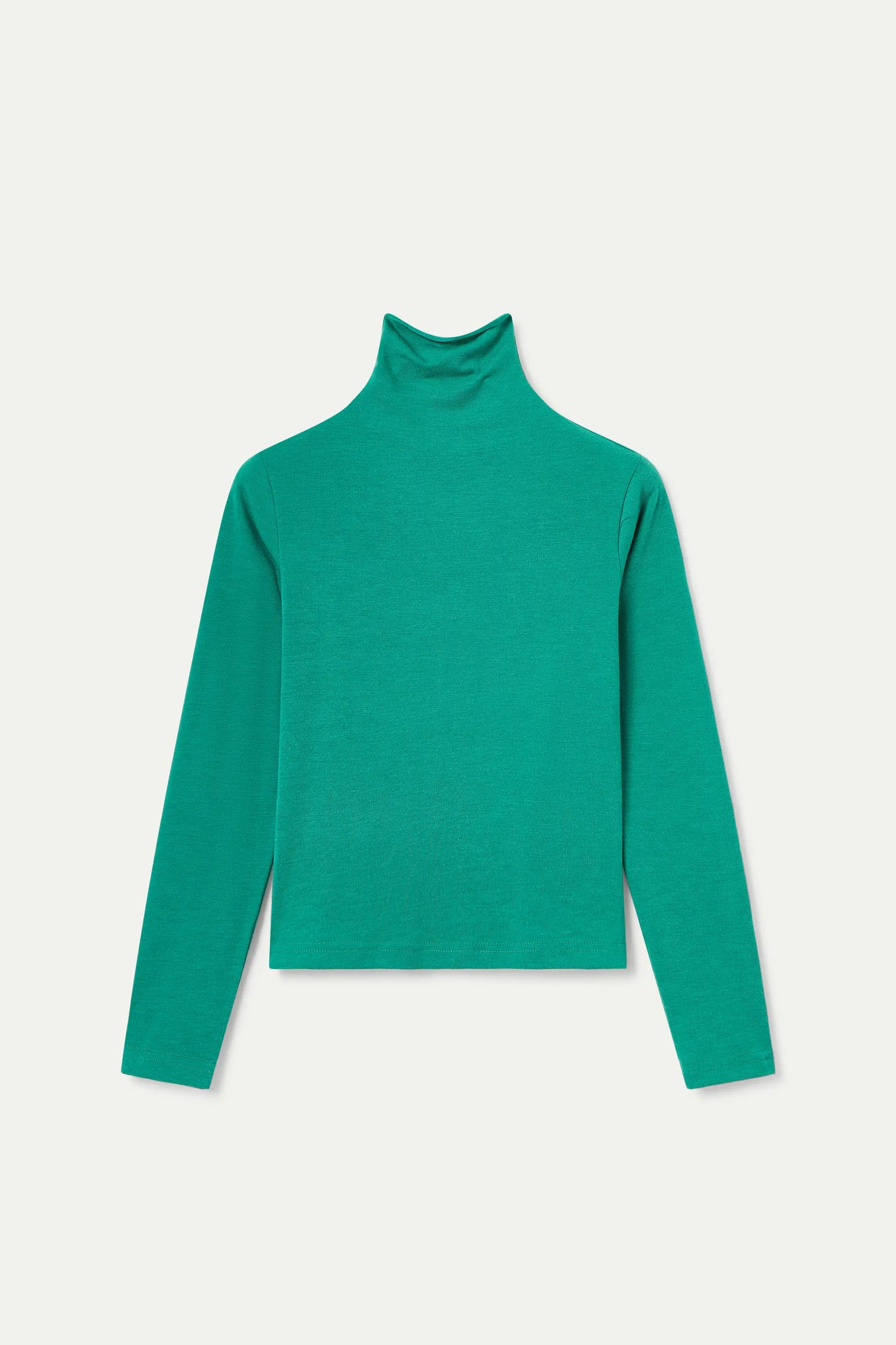 Green high-neck t-shirt