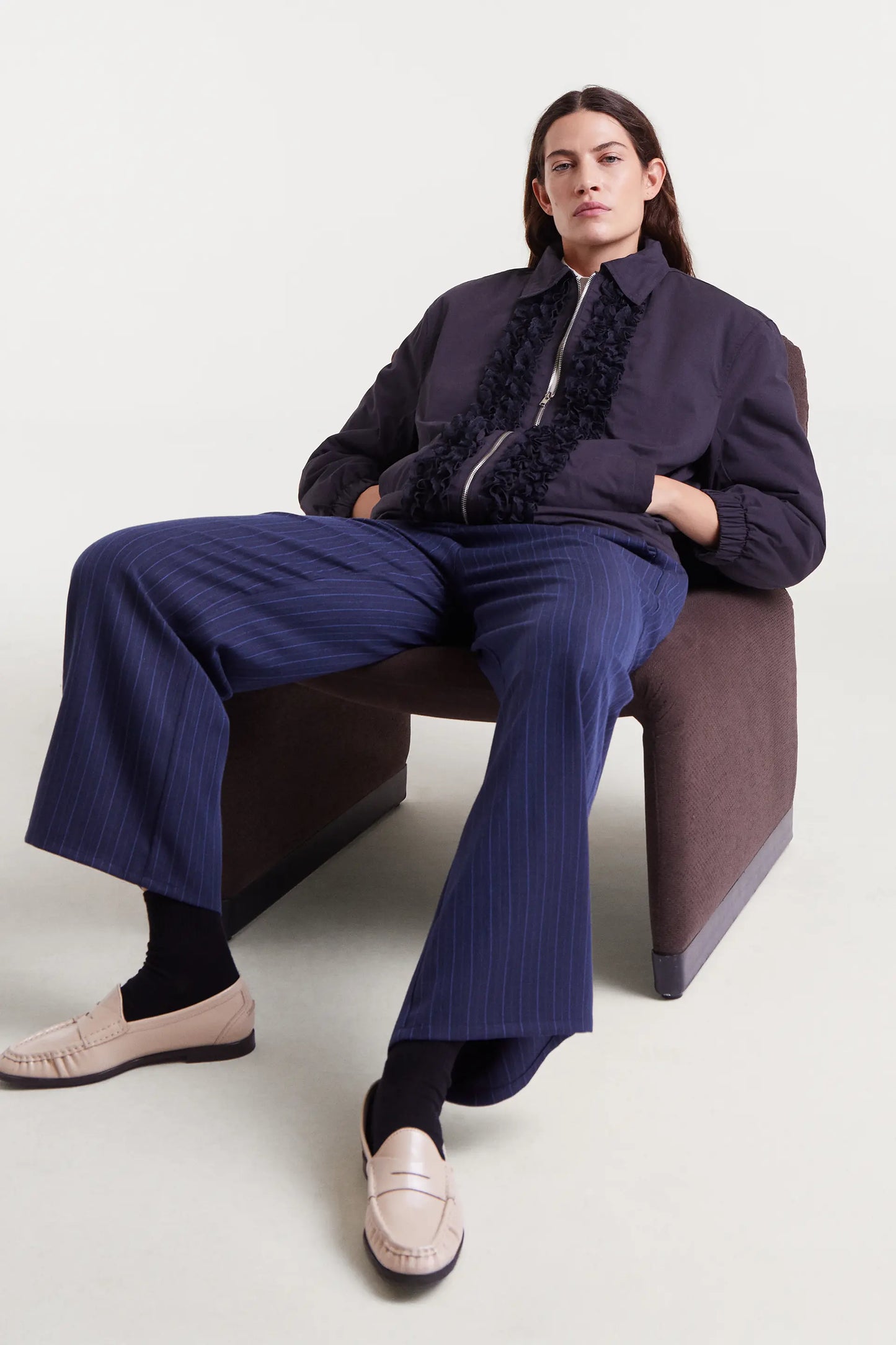 Chaqueta 100% algodón navy blue