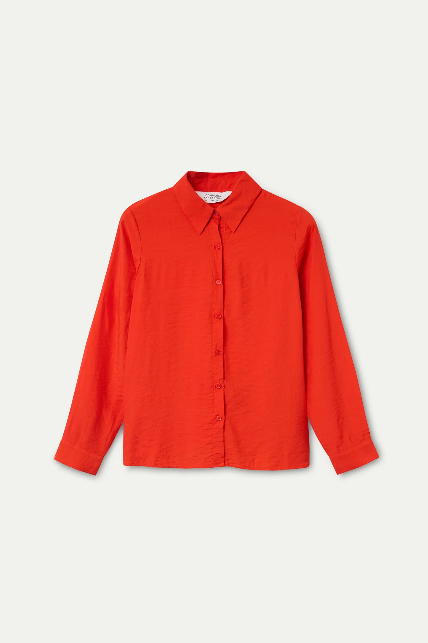Orange fluid shirt