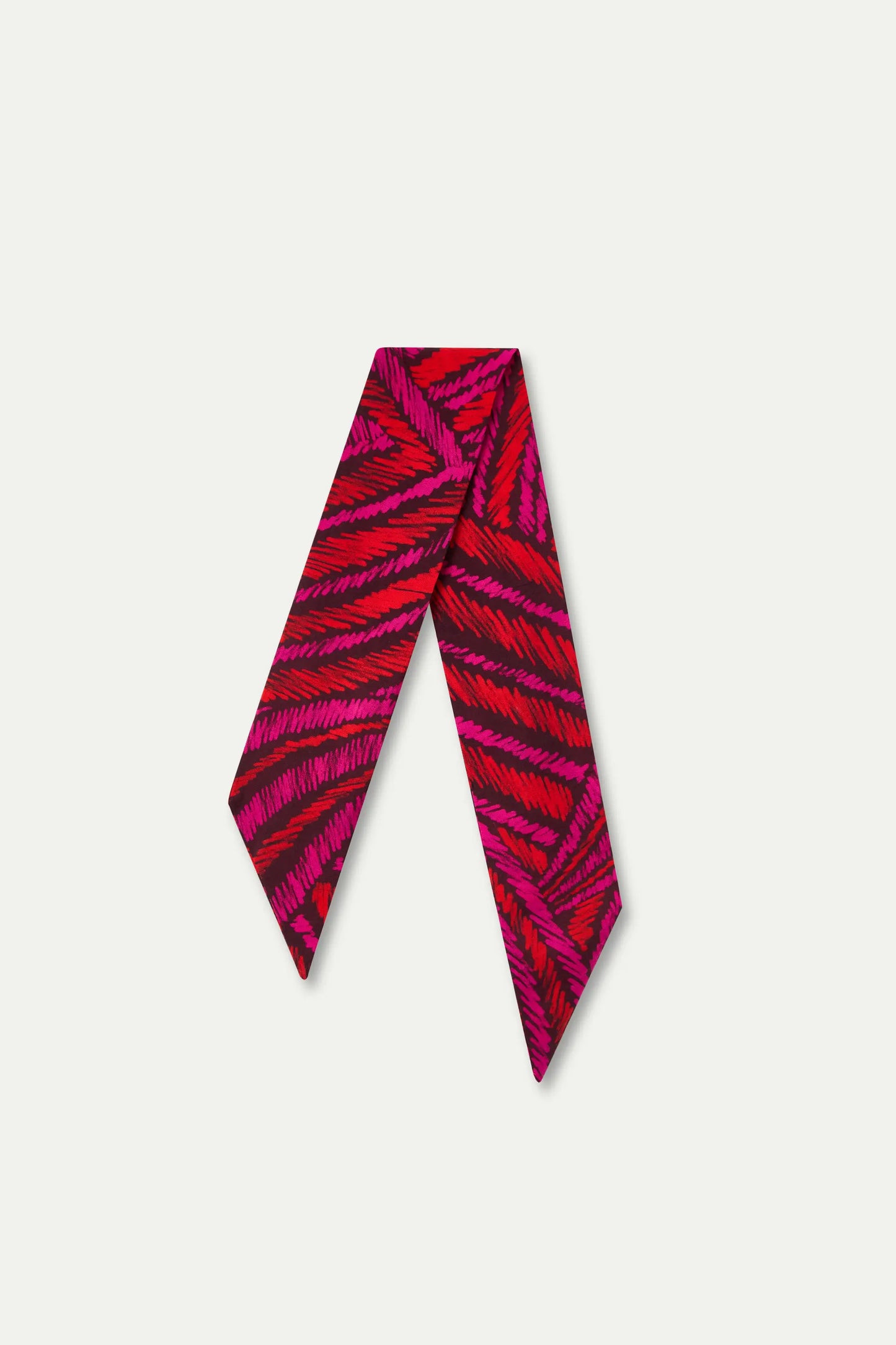 Sciarpa leggera in crêpe con stampa Fedora