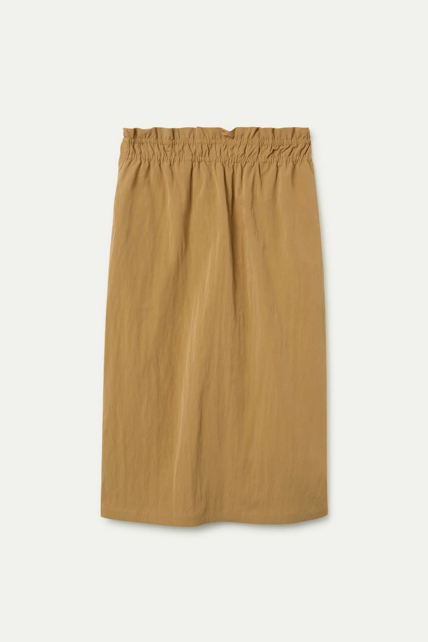 Camel midi skirt