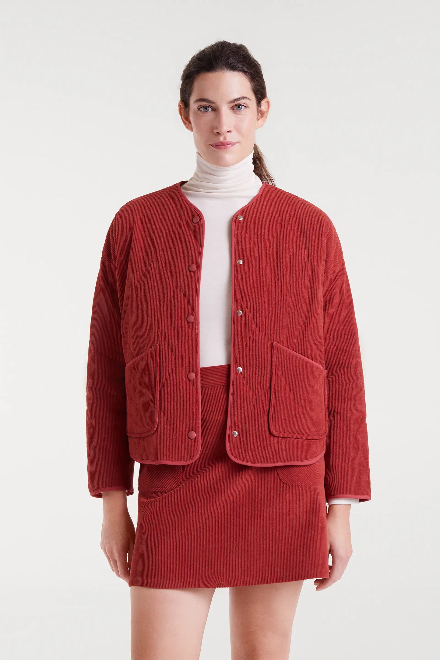 Giacca di velluto a coste marrone