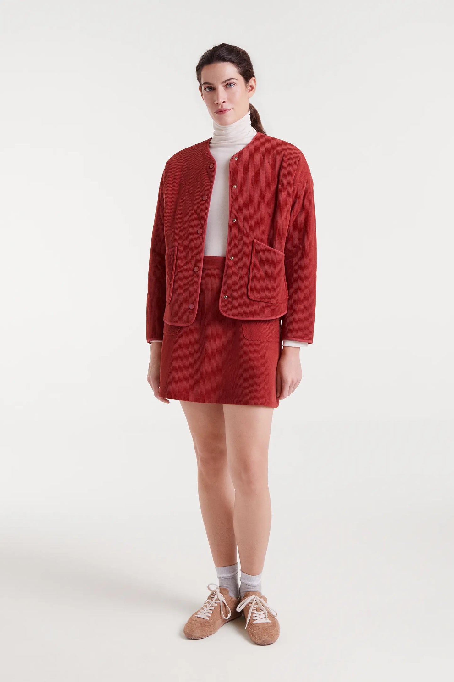 Giacca di velluto a coste marrone