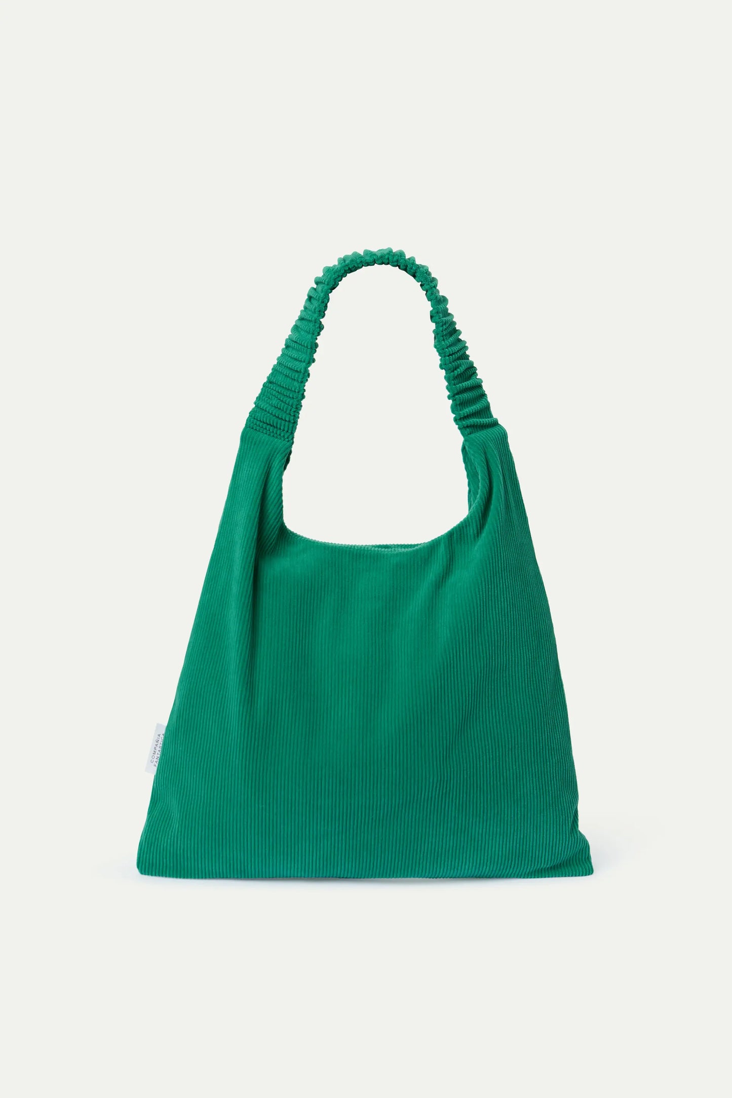 Green corduroy bag
